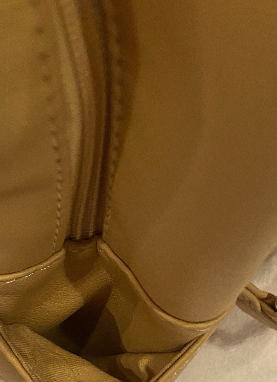 New! ECOSUSI Yellow Gold Backpack Purse & Matching Wristlet Wallet PU Leather