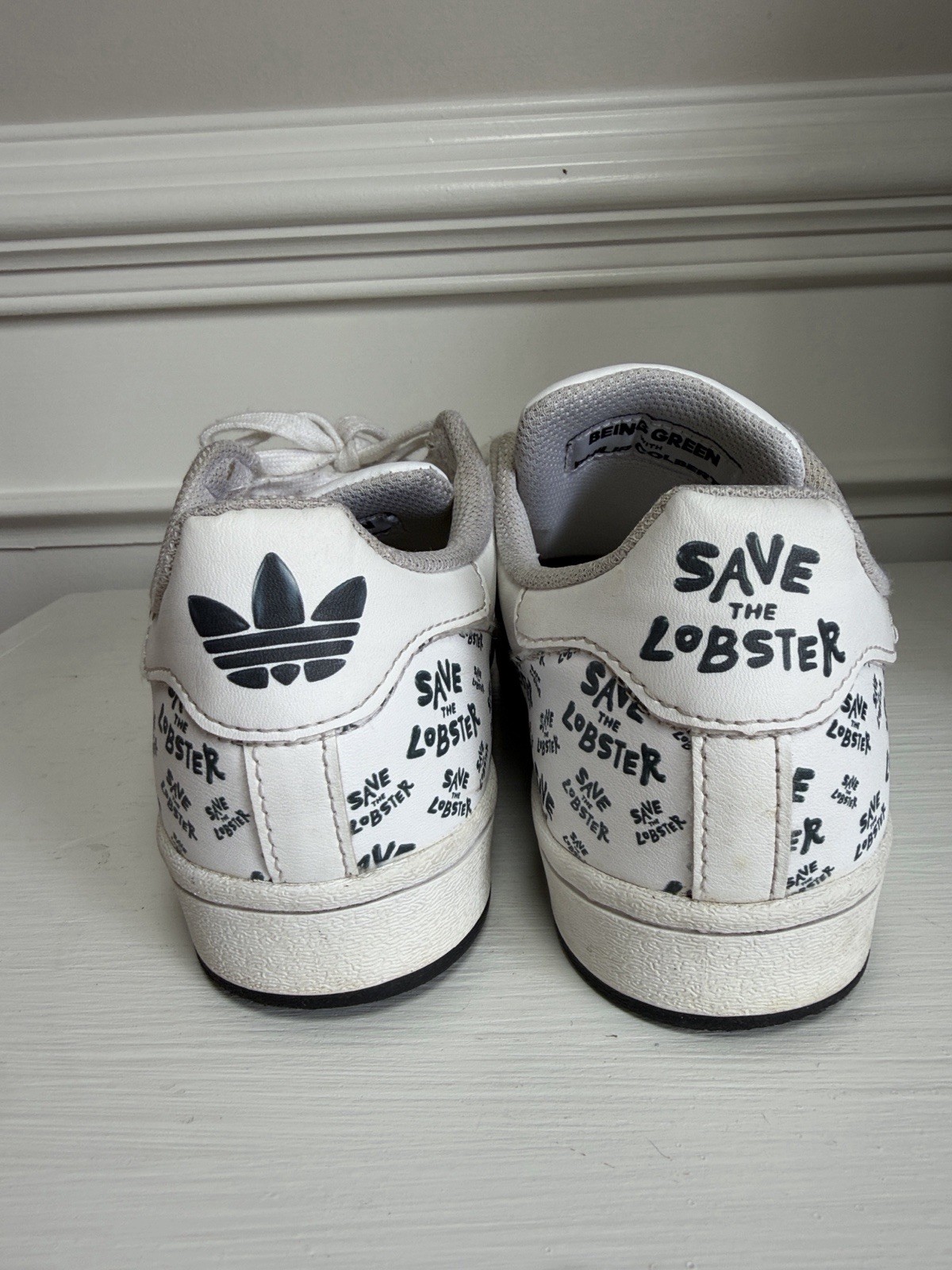 adidas Superstar Philip Colbert “Save The Lobster”. Size 4.5 Kids