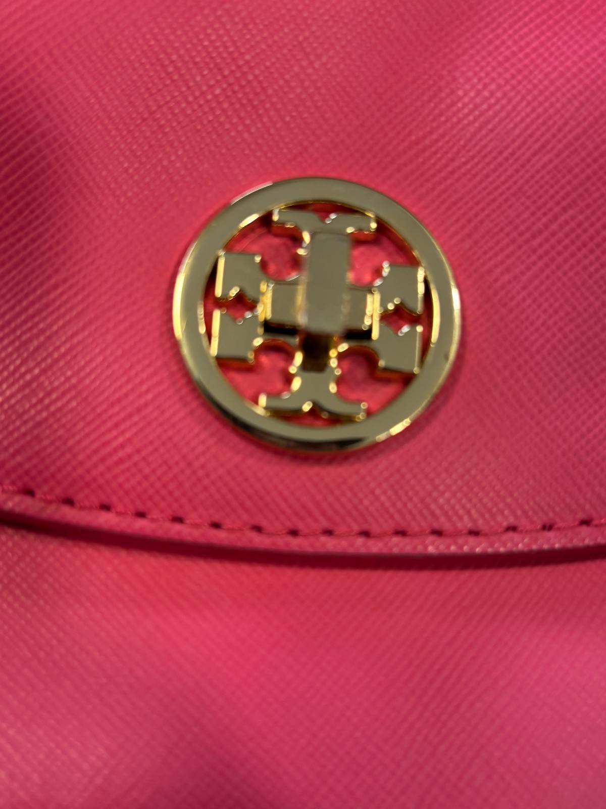 Tory Burch Robinson Mini Crossbody Bag Pink Saffiano Leather