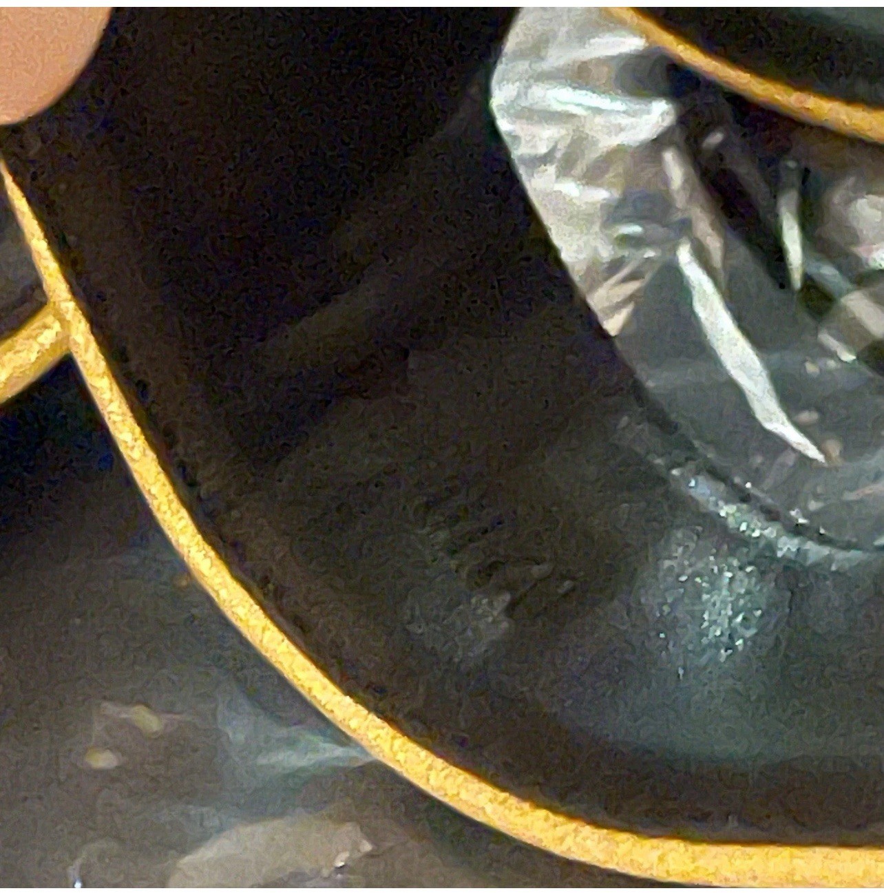 Hermes Oran Gold Sandals 38 with dust bags