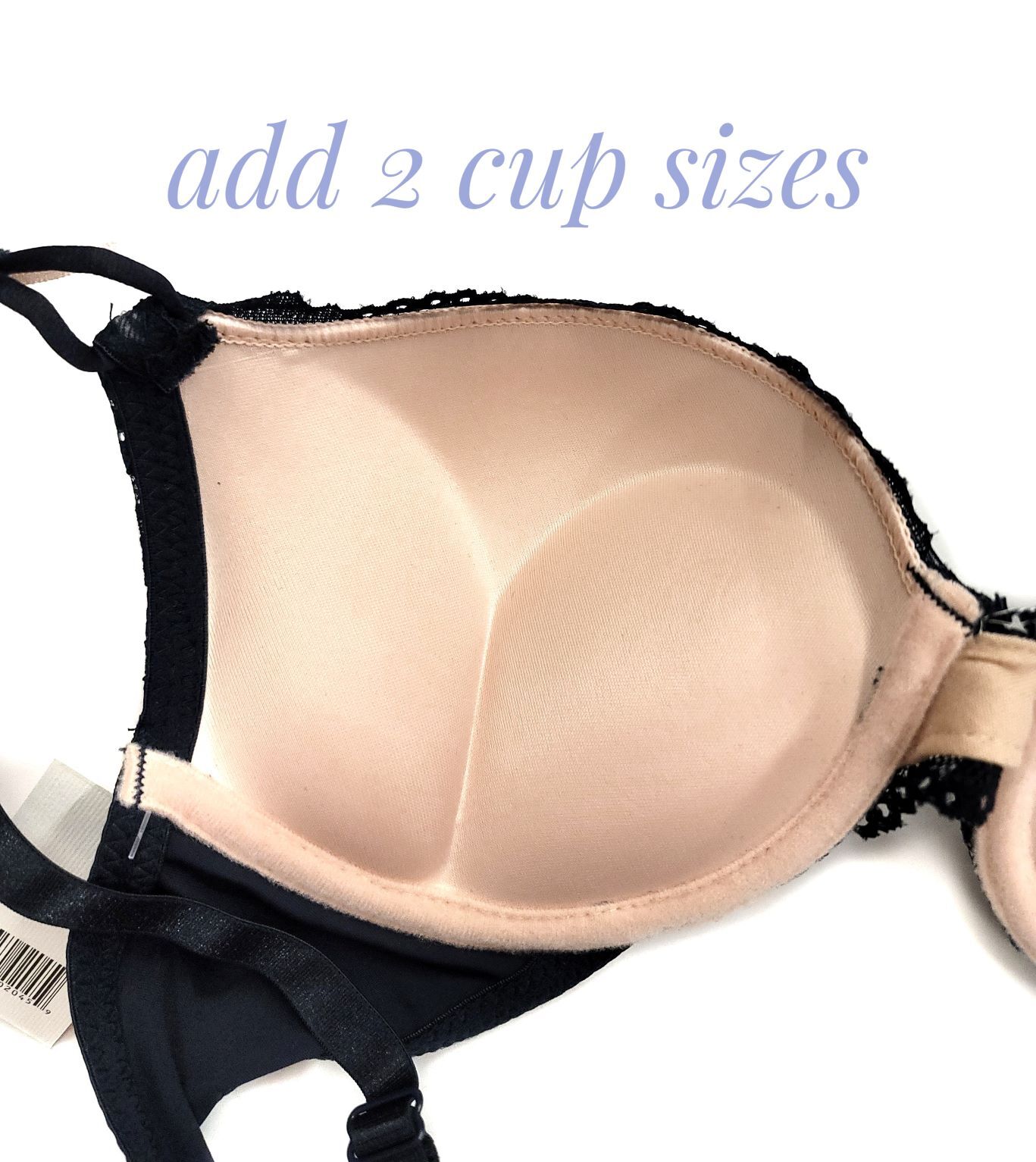 Add 2 Cup Sizes Extreme Ultimate Padding Power Lift Lace Ribbon Sexy Push Up Bra