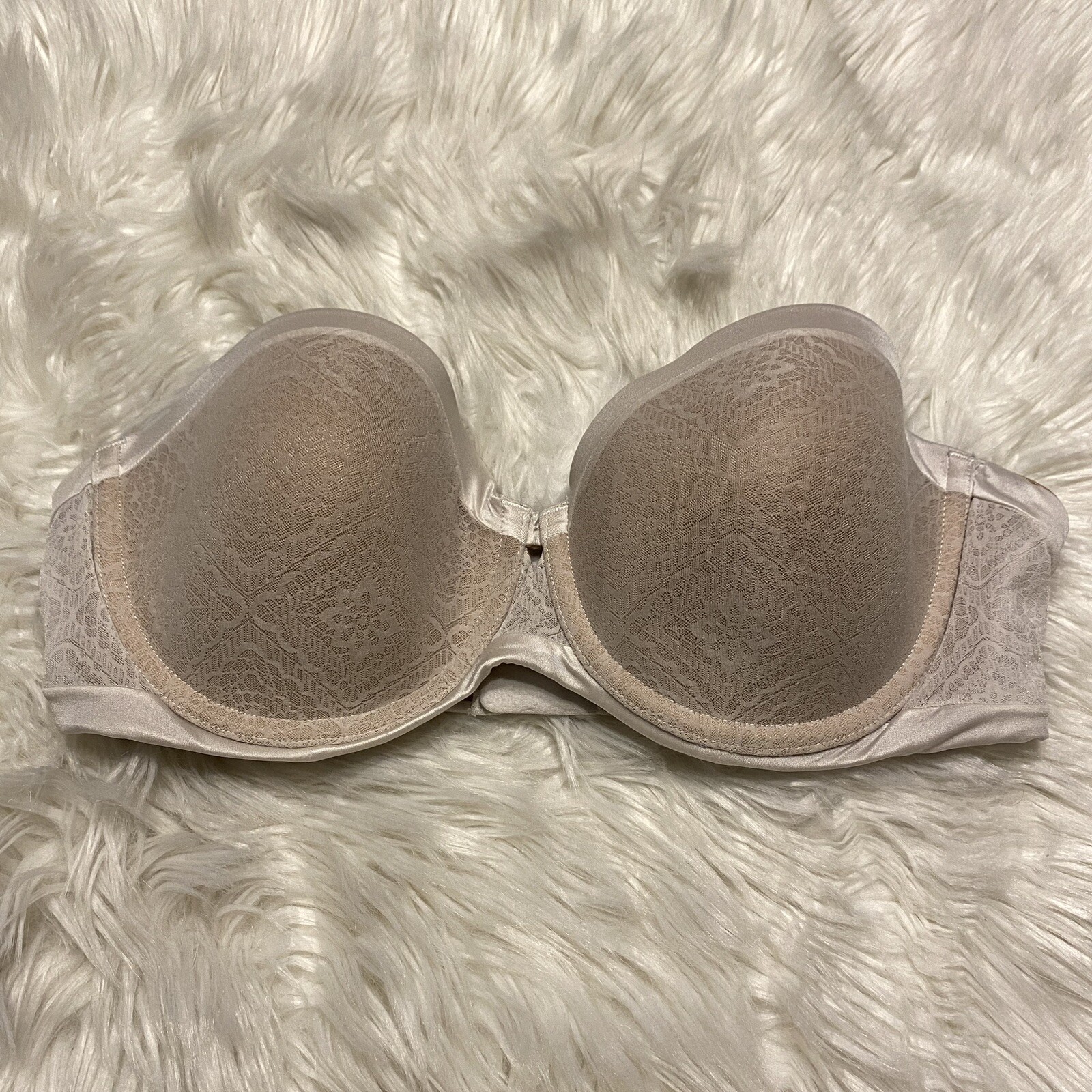 Ambrielle 38C Bra MultiWay Strapless Underwire Back Closure No Straps