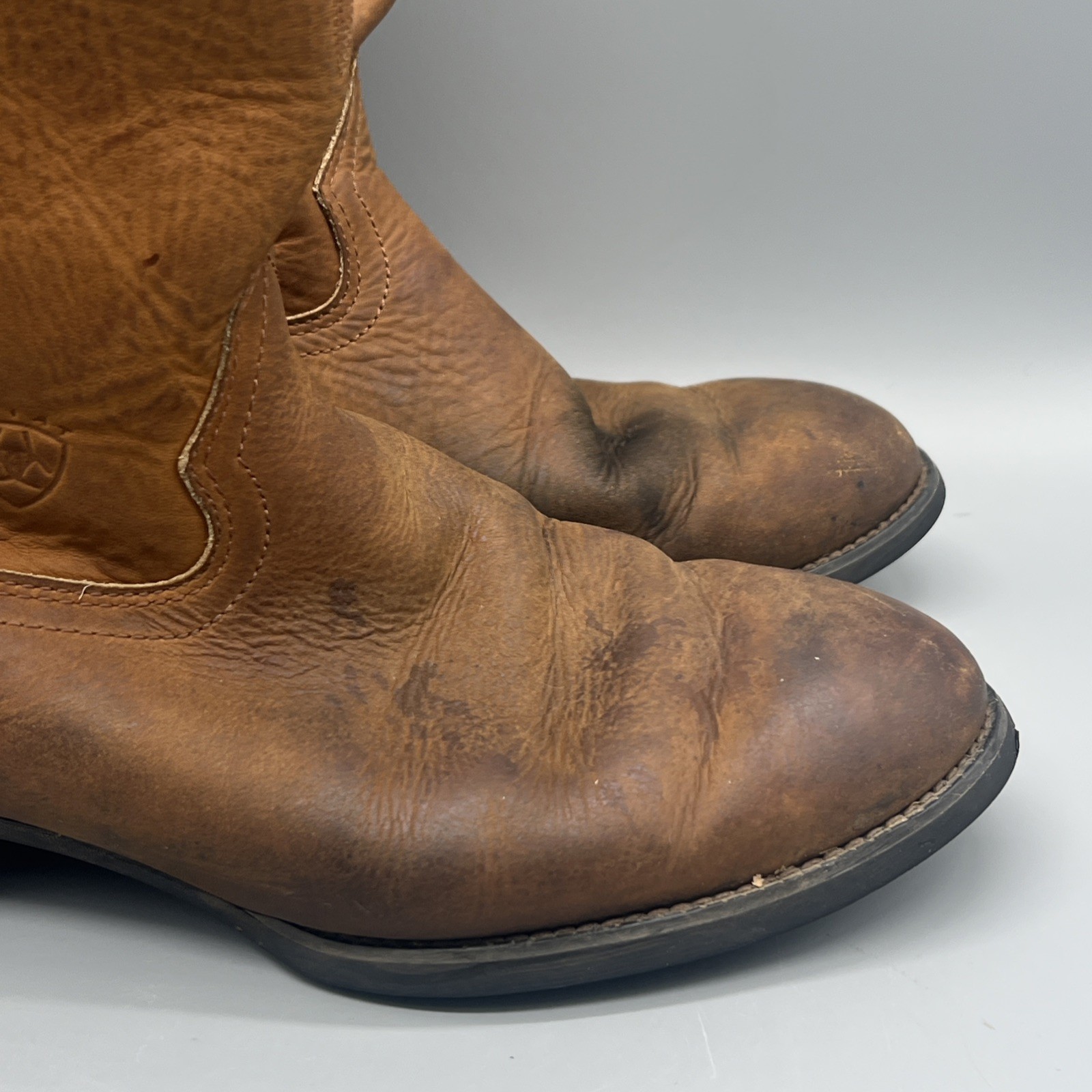 Ariat Heritage Cowboy Boots Western Brown Leather 34725 Mens Size 9.5 EE