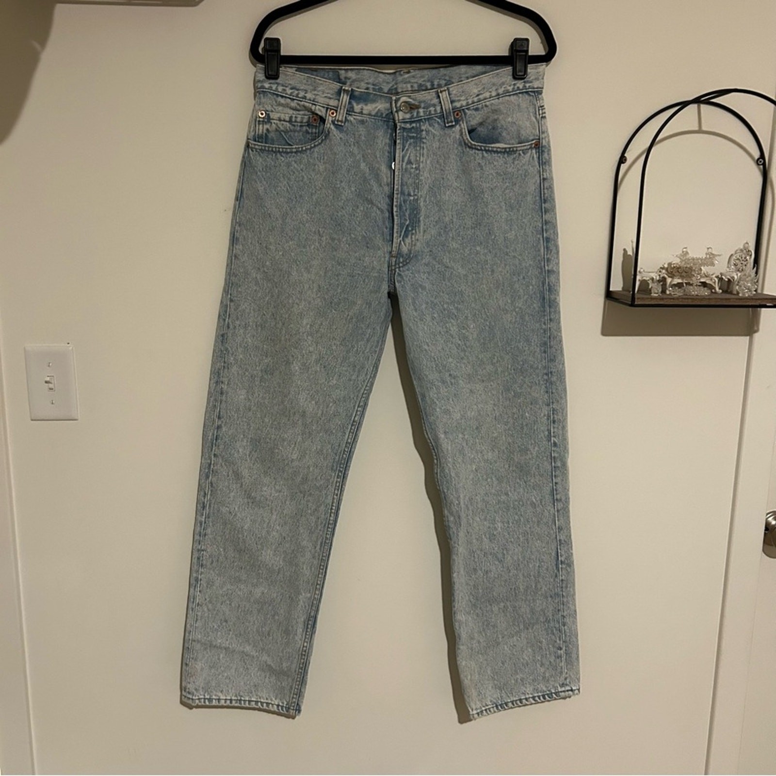 Vintage 1980’s Levi’s 501 Light Wash Jeans Made in USA 1989 Size 36X30