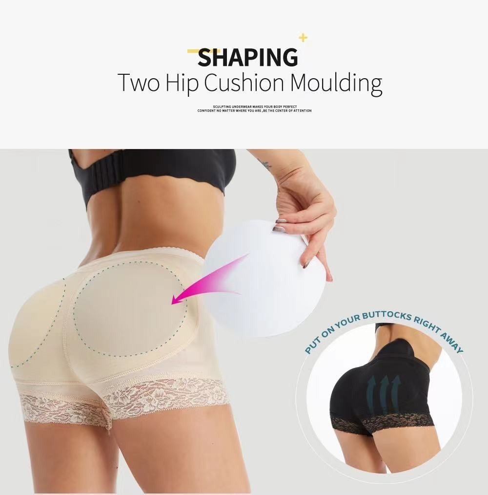 Fajas Colombianas Shaper Padded Shorts Levanta Cola Butt Lifter Push Up Panties