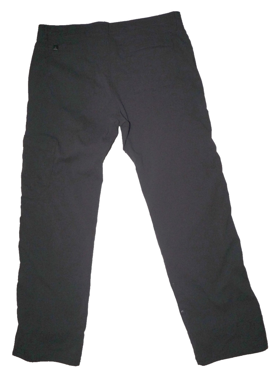Prana Mens ZION Pants Iron Grey Stretch Convertible Roll-Up Size 36 x 32 A+