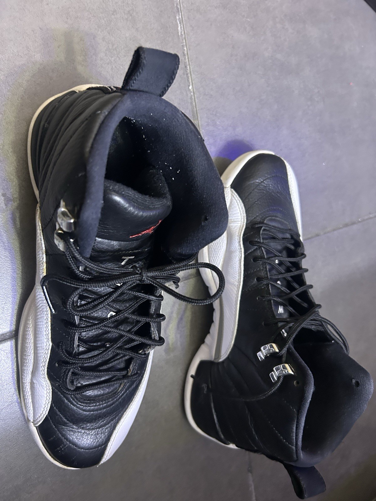 Jordan Air Jordan 12 Retro Playoff 2012 Black/White/Red High Top 130690-001