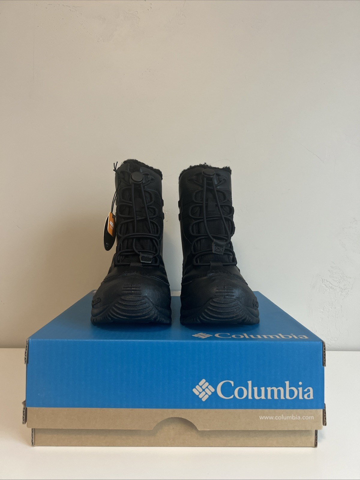 Columbia Bugaboot Celsius Waterproof Winter Snow Boots Black Youth Kids