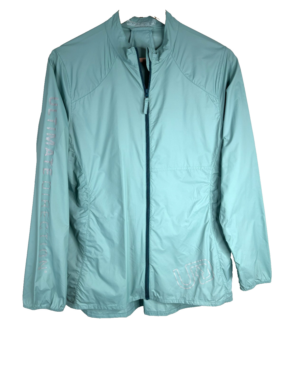 Ultimate Direction Ultra Jacket L Blue Full Zip Running Waterproof Rain Shell