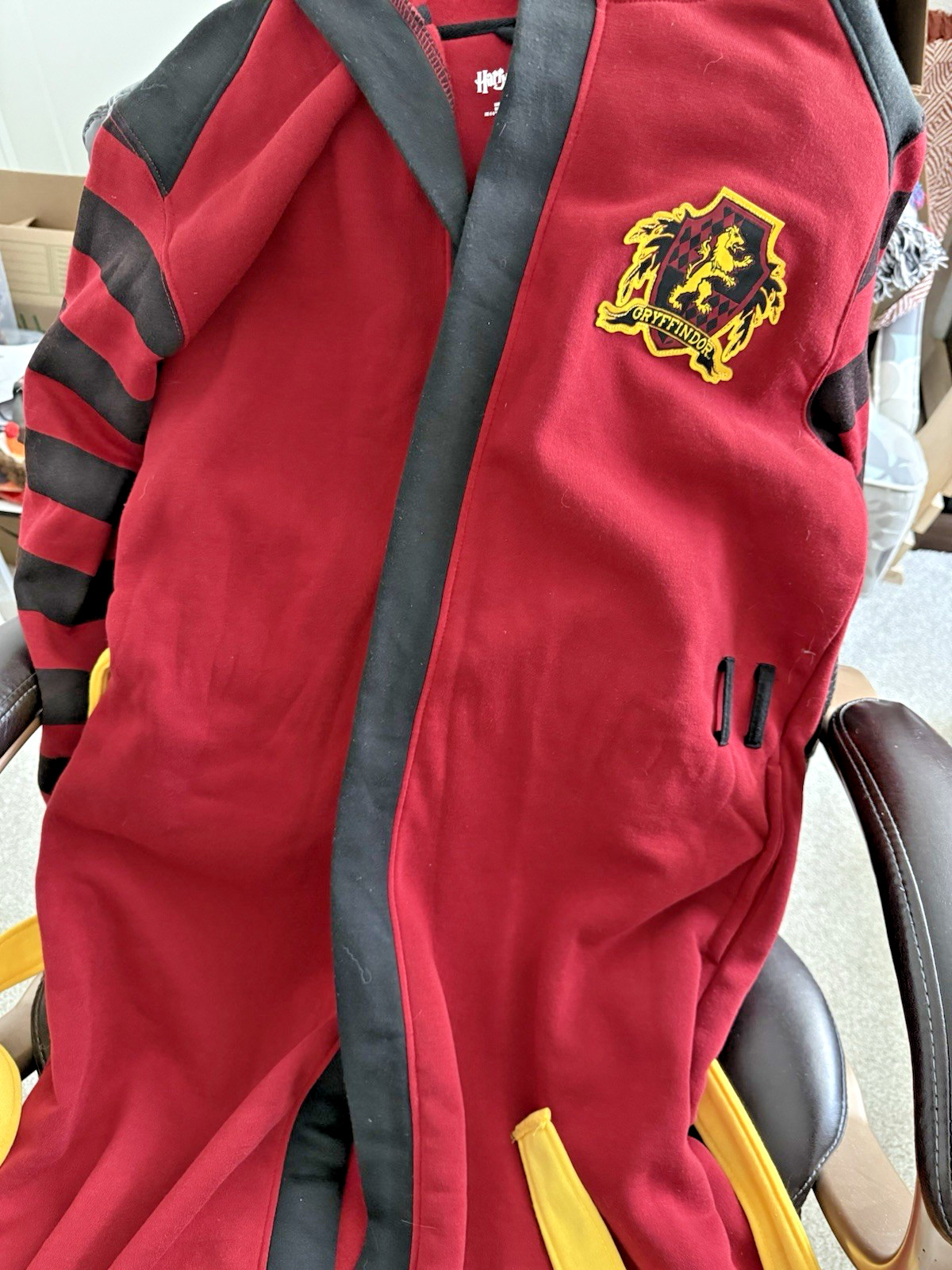 Official Harry Potter Gryffindor Hooded Costume Robe, Size Small/Medium Stripes