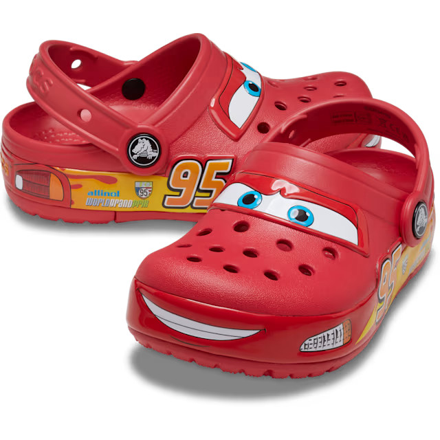 Crocs Lightning McQueen Clog Toddler Light Up C6 C7 C8 C9 C10 Disney Pixar Cars