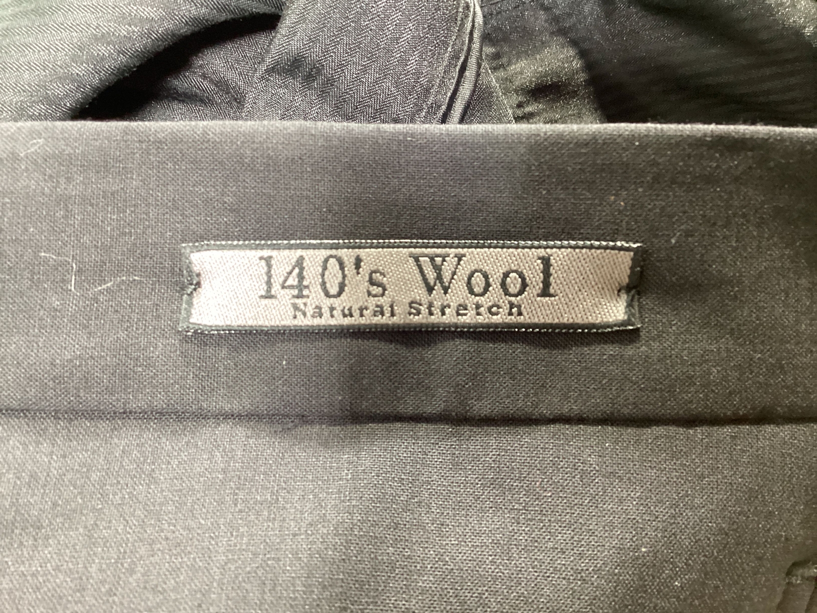 Mens Cosani Black Wool Dress Pants Size 45×34 EUC