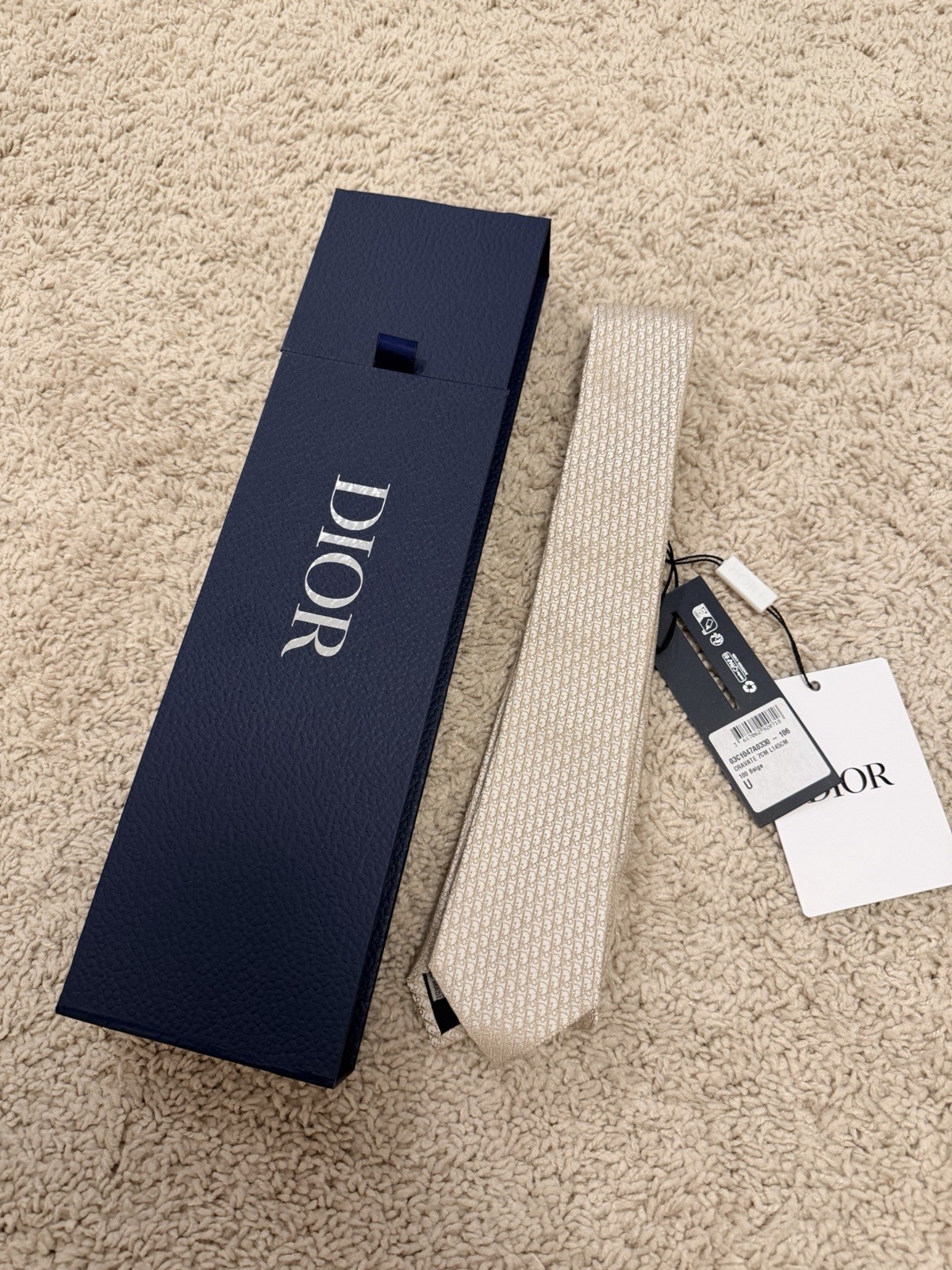 Dior Men’s Beige Tie