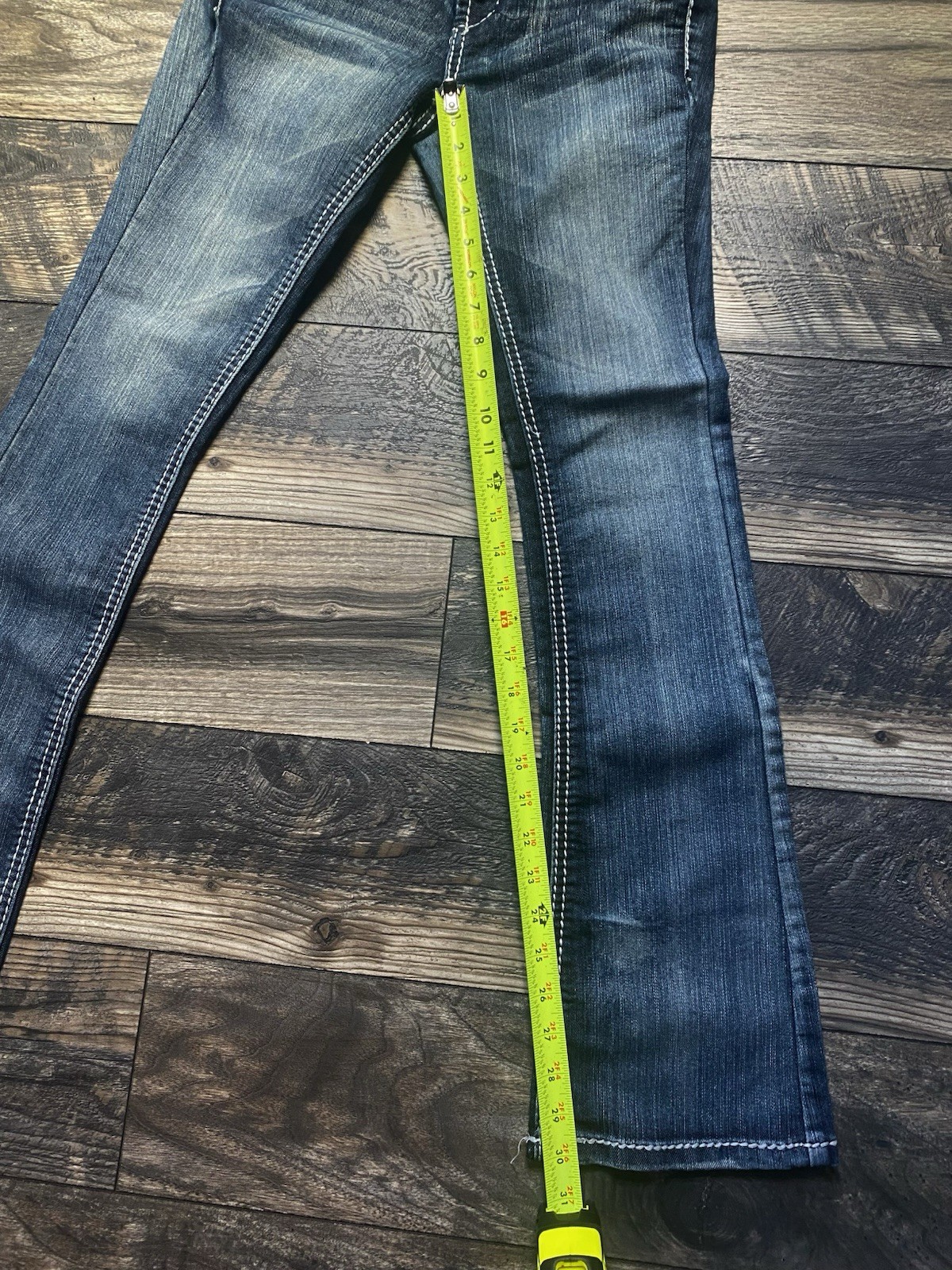 Womens Vintage Y2k Jeans Mudd Size 3 Blue Denim Boot Cut Low Rise