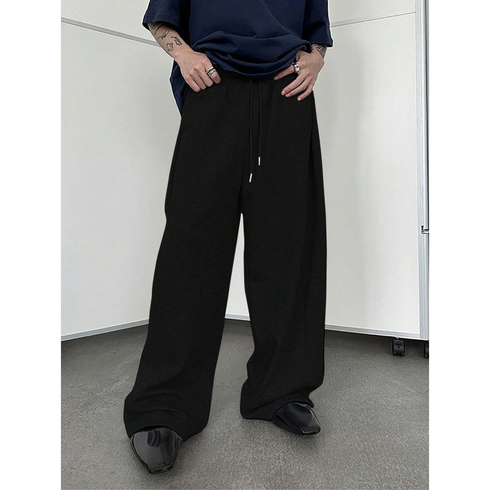 Men’s Casual Sweatpants Athletic Drawstring Open Bottom Lounge Pants w/ Pockets