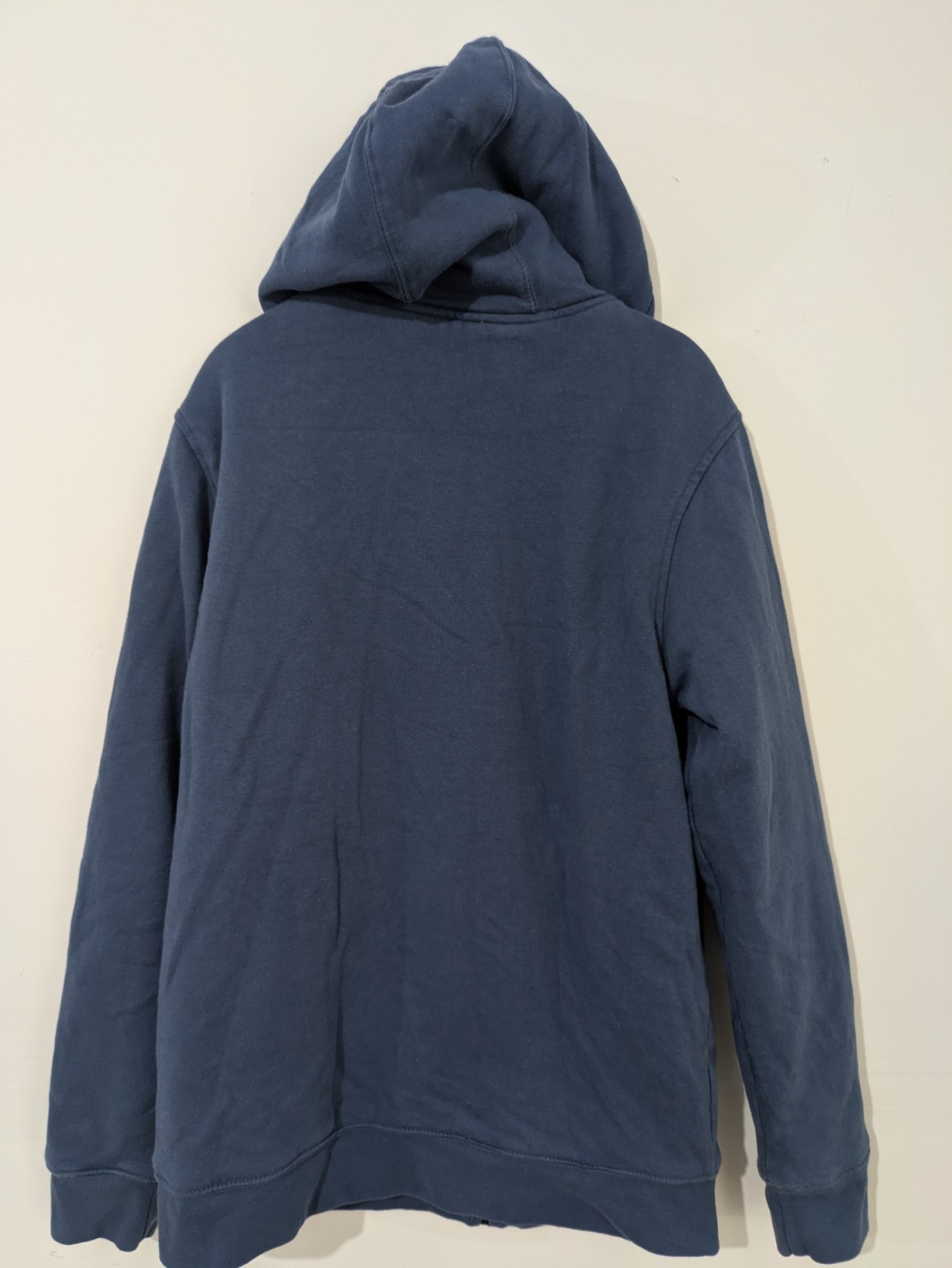 Fox Racing Men’s M Blue Fleece Lined Full Zip Hoodie Logo Pockets Hooded