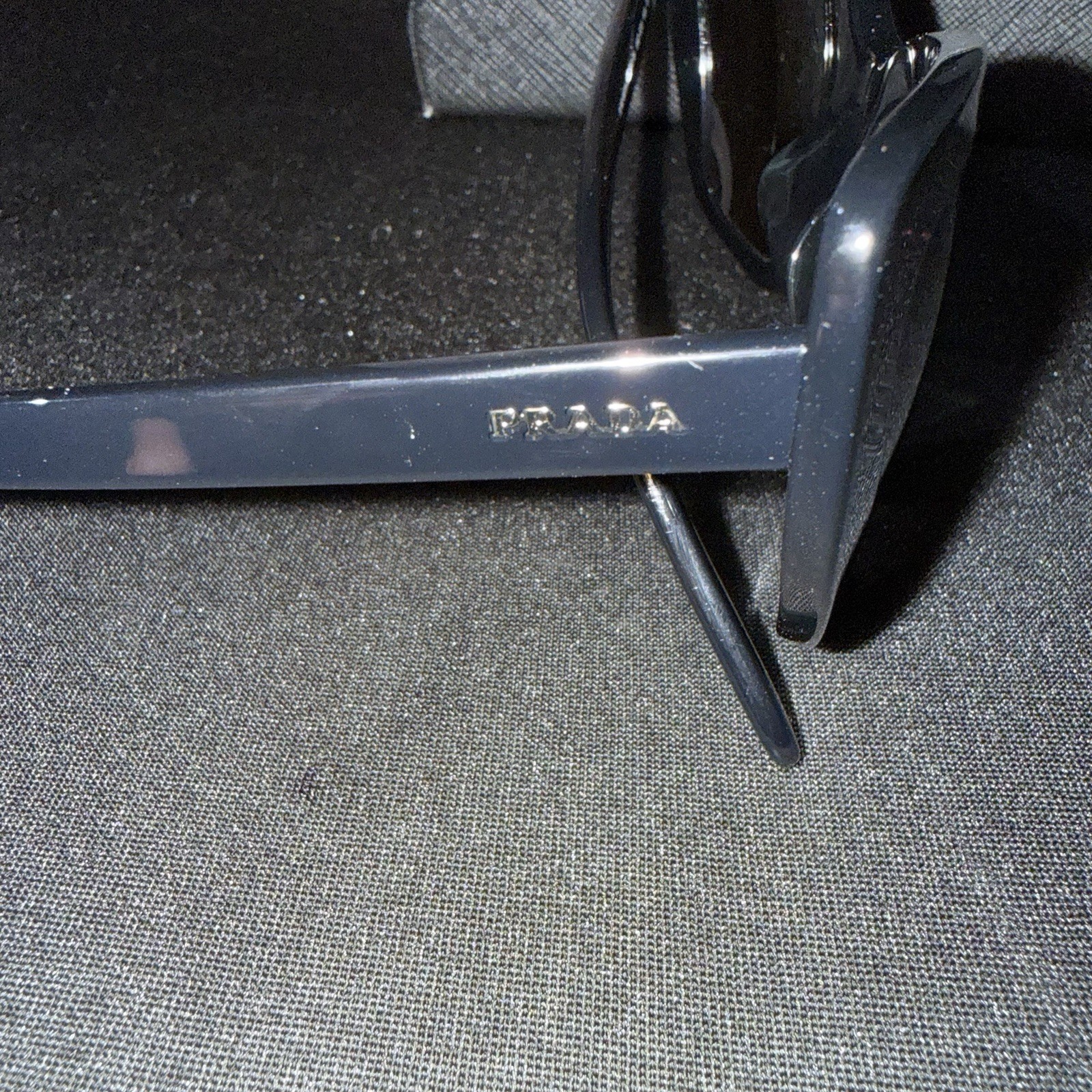Prada Sunglasses Black Frames Gray Lens 1AB-5S0 / SPR08V-F