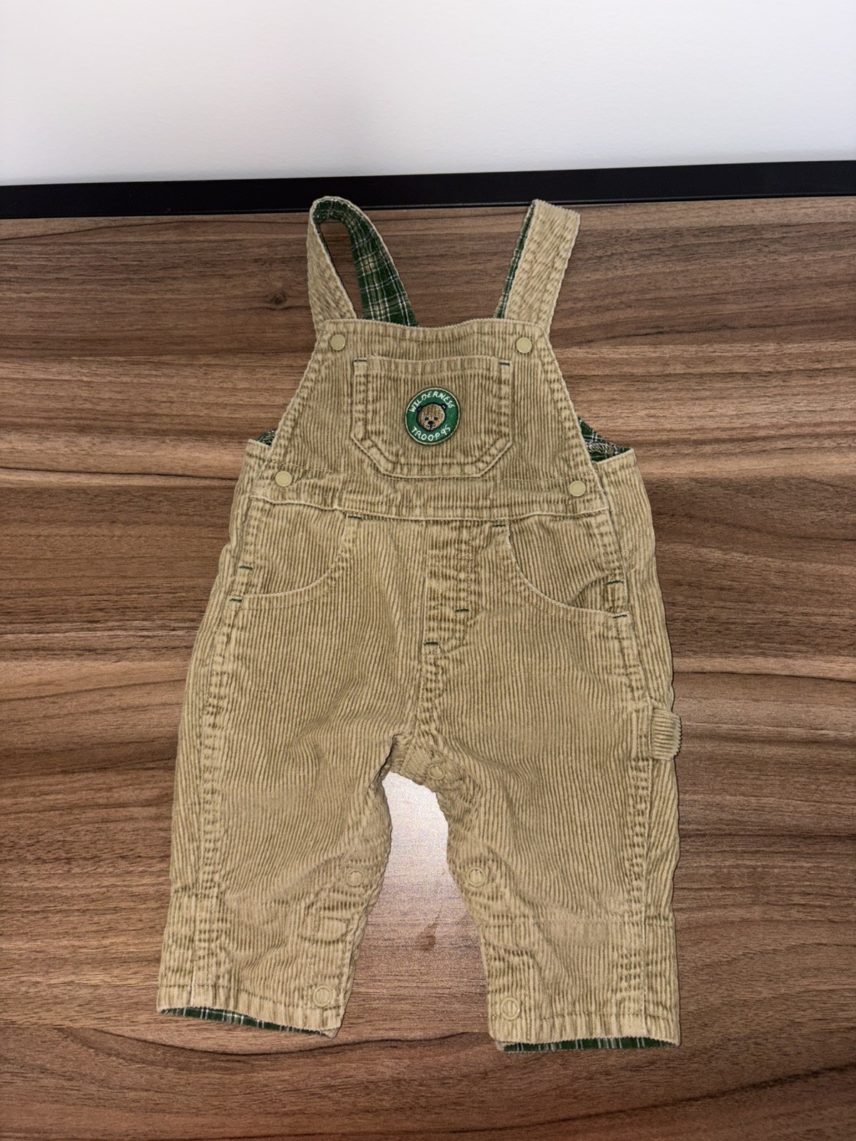 Vintage 90s OshKosh Dungarees Baby 3 Months Corduroy Overalls Wilderness Troop95