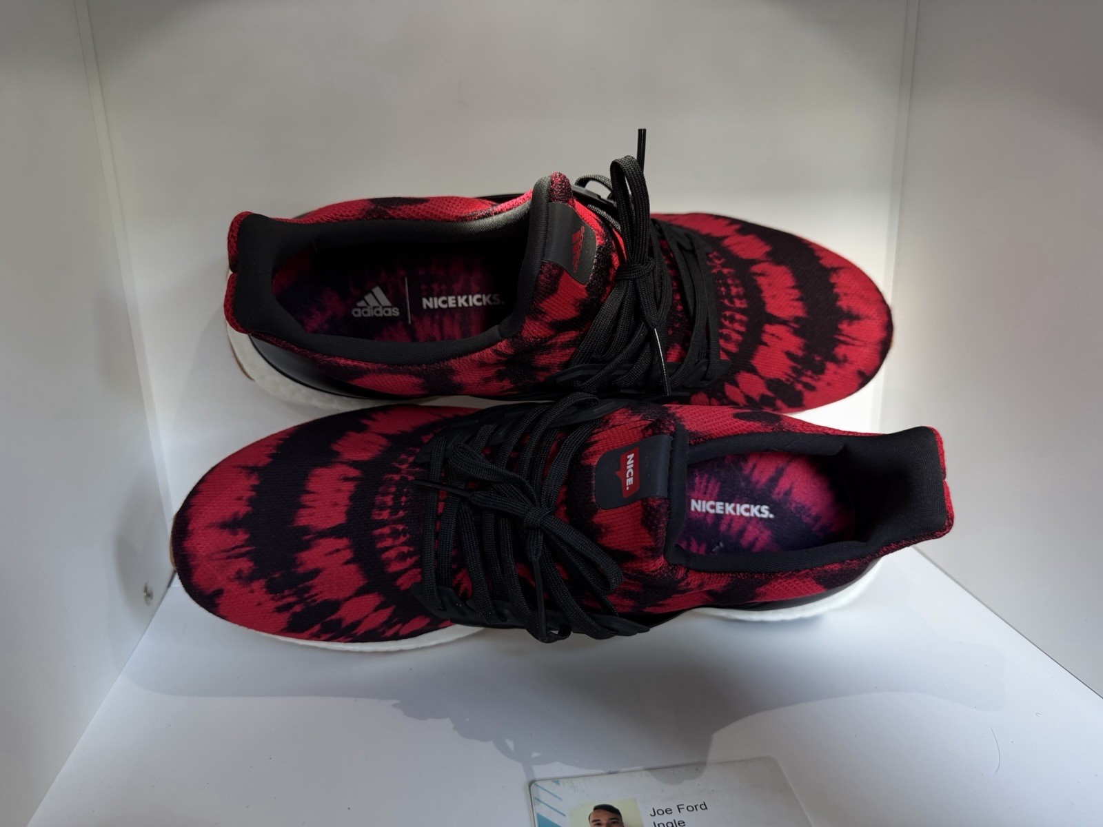 Adidas Ultra Boost Nice Kicks No Vacancy Size 9.5 Red Black Tie Dye Near Mint