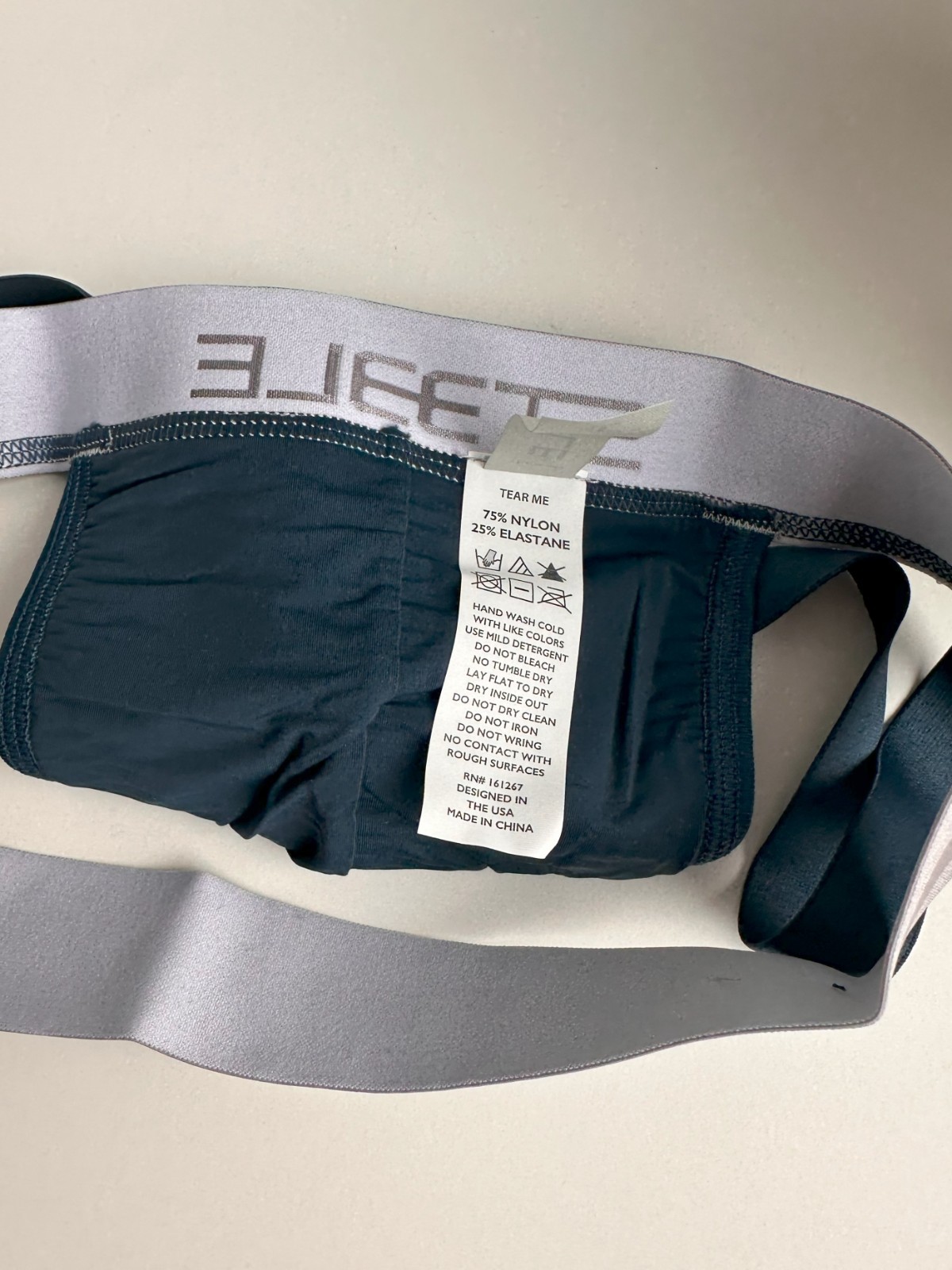 ST33LE – Petrol Nylon Elastane Diamond Mesh Jockstrap (L)