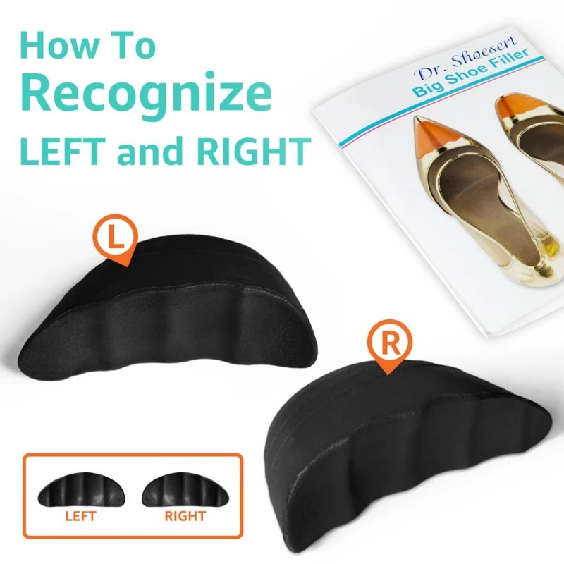 Shoe Filler for Too Big Shoes Soft PU Foam Men/Women Toe Cushion Insert