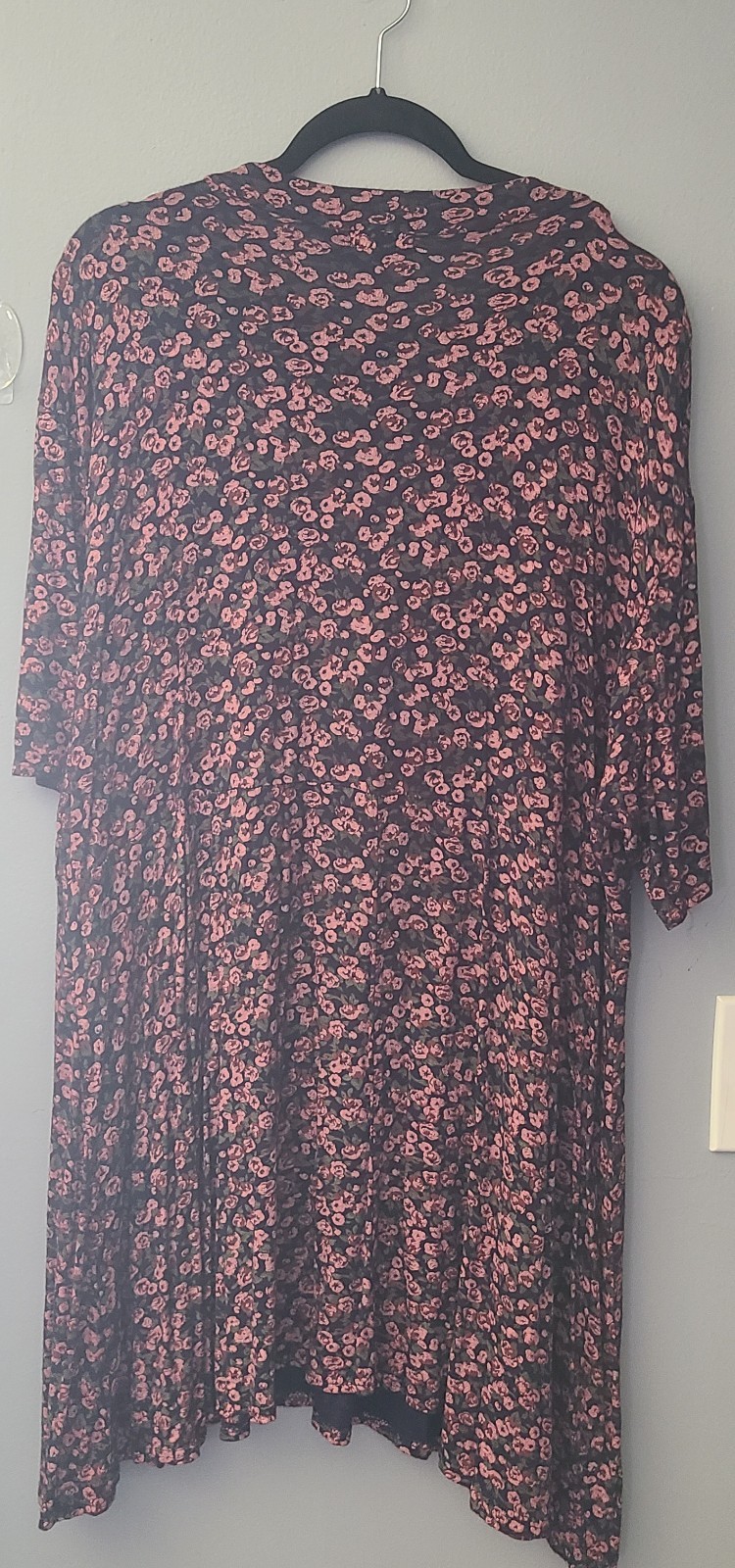 Boohoo EUC Women’s Floral High Neck Boho Cottagecore Mini Shift Dress Size 22