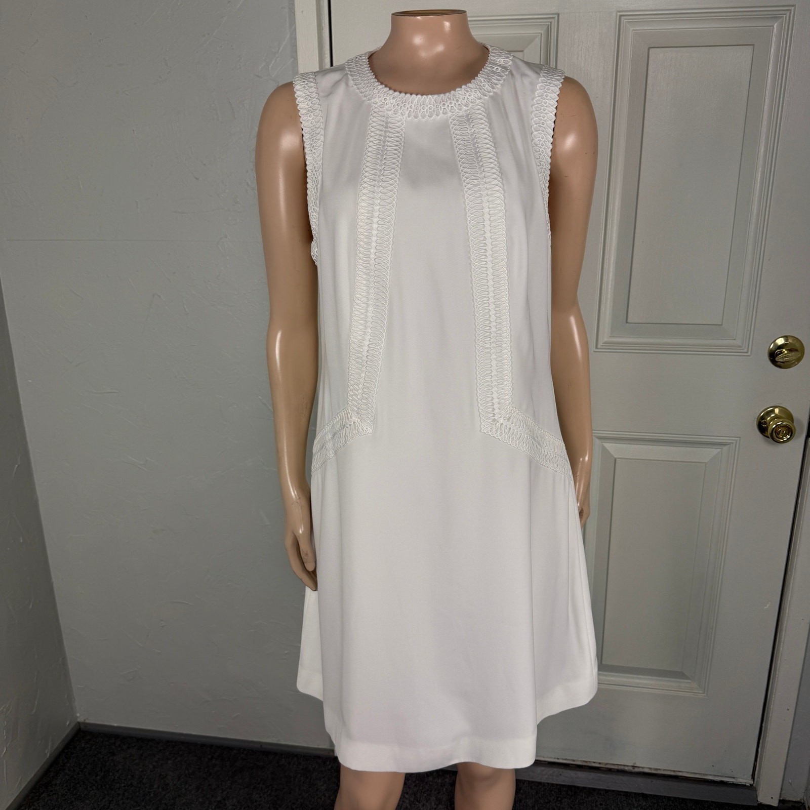 Ted Baker London Women’s Dress 3 US 8 Sieera Lace Designer White Sierra CC16