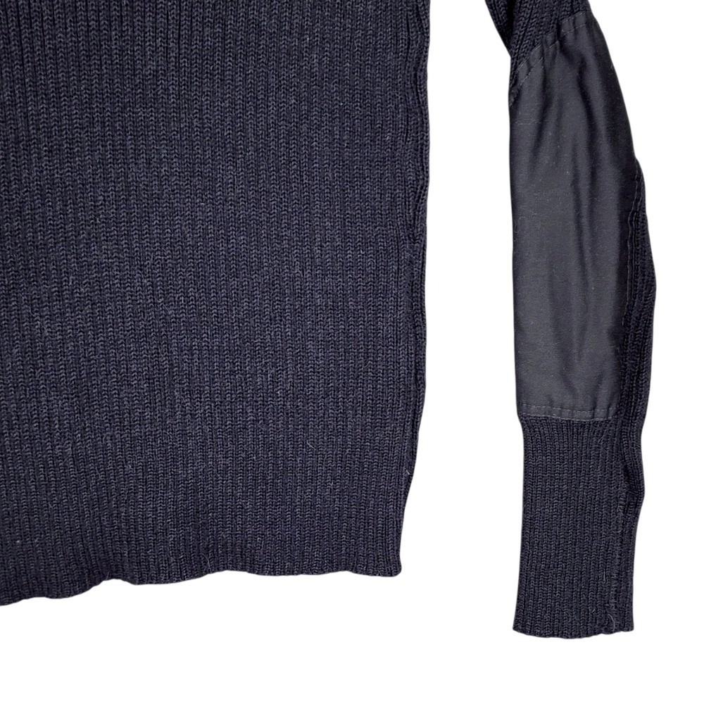 Vtg Blauer Genuine Commando Sweater XXXL 3XL Men Black Military Police Wool USA