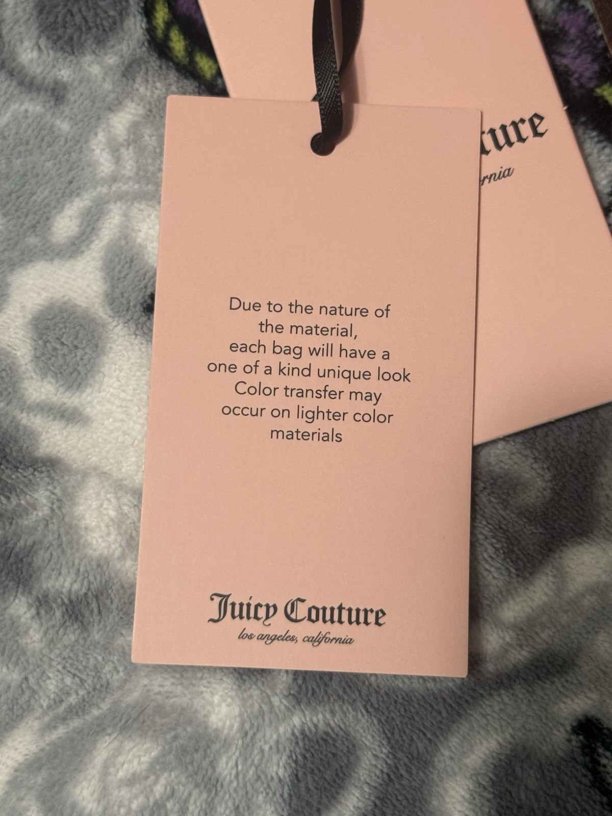 Juicy Couture Leopard Print Shoulder Bag Brown Black Bow Charm Zip Chain Pockets