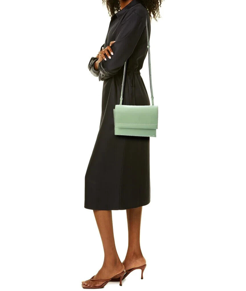 Proenza Schouler White Label Artichoke Green Accordion Flap Shoulder Bag