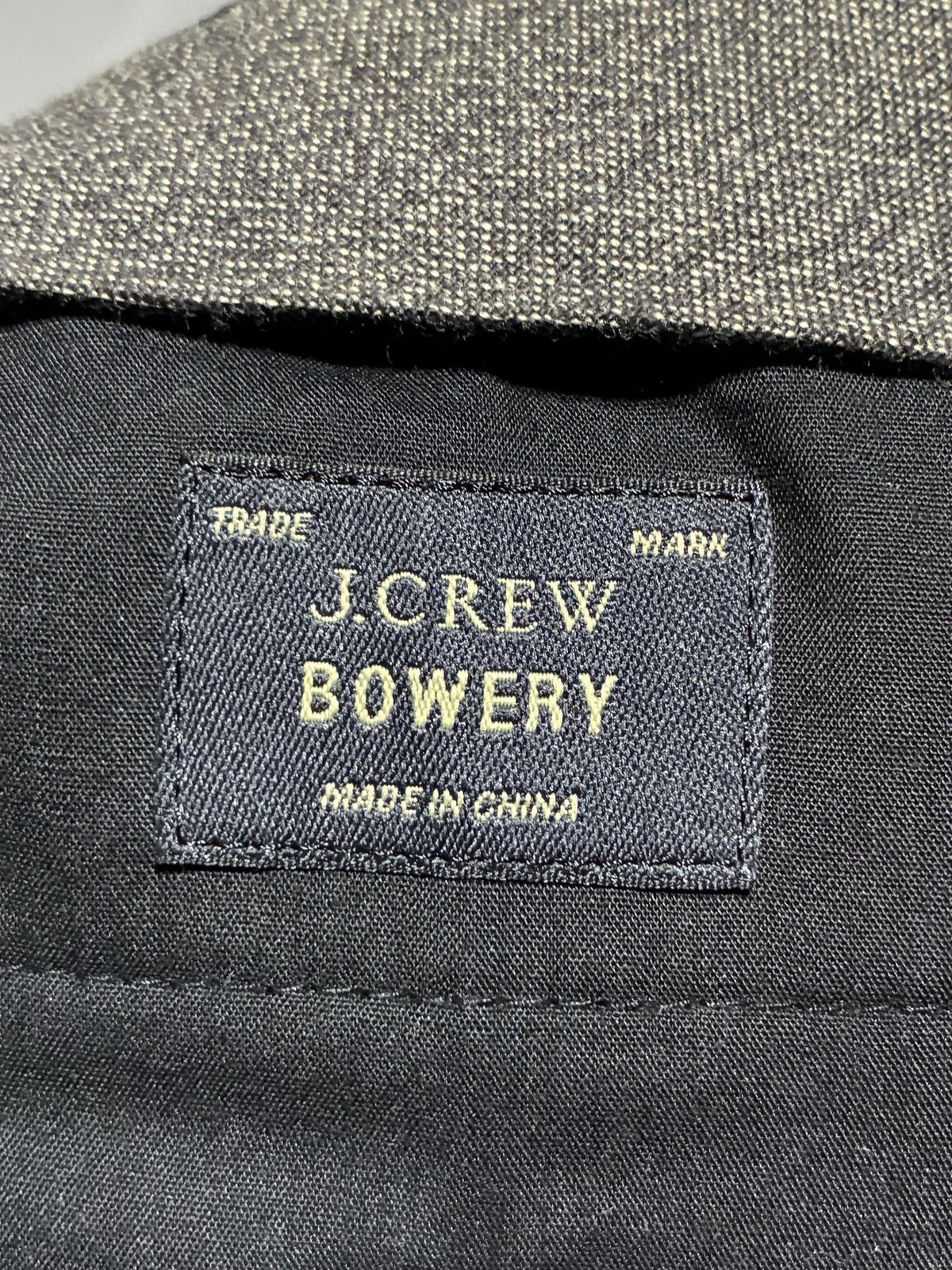 J.Crew Bowery Urban Slim Pants Mens 32×34 Gray Wool Tweed Dress Tapered Trousers