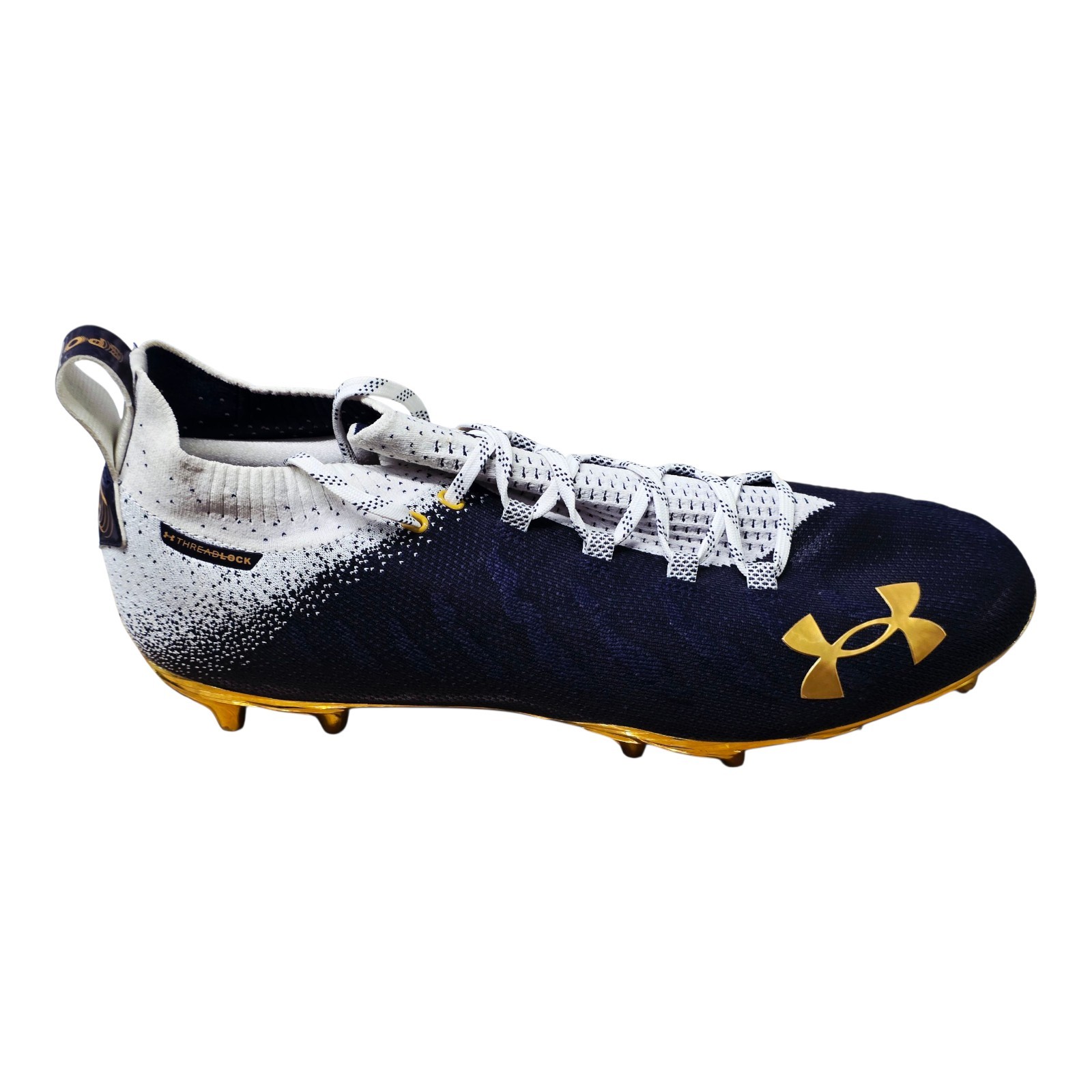 Under Armour Spotlight Lux MC Notre Dame PE Football Cleats Sz 15 3023960-101