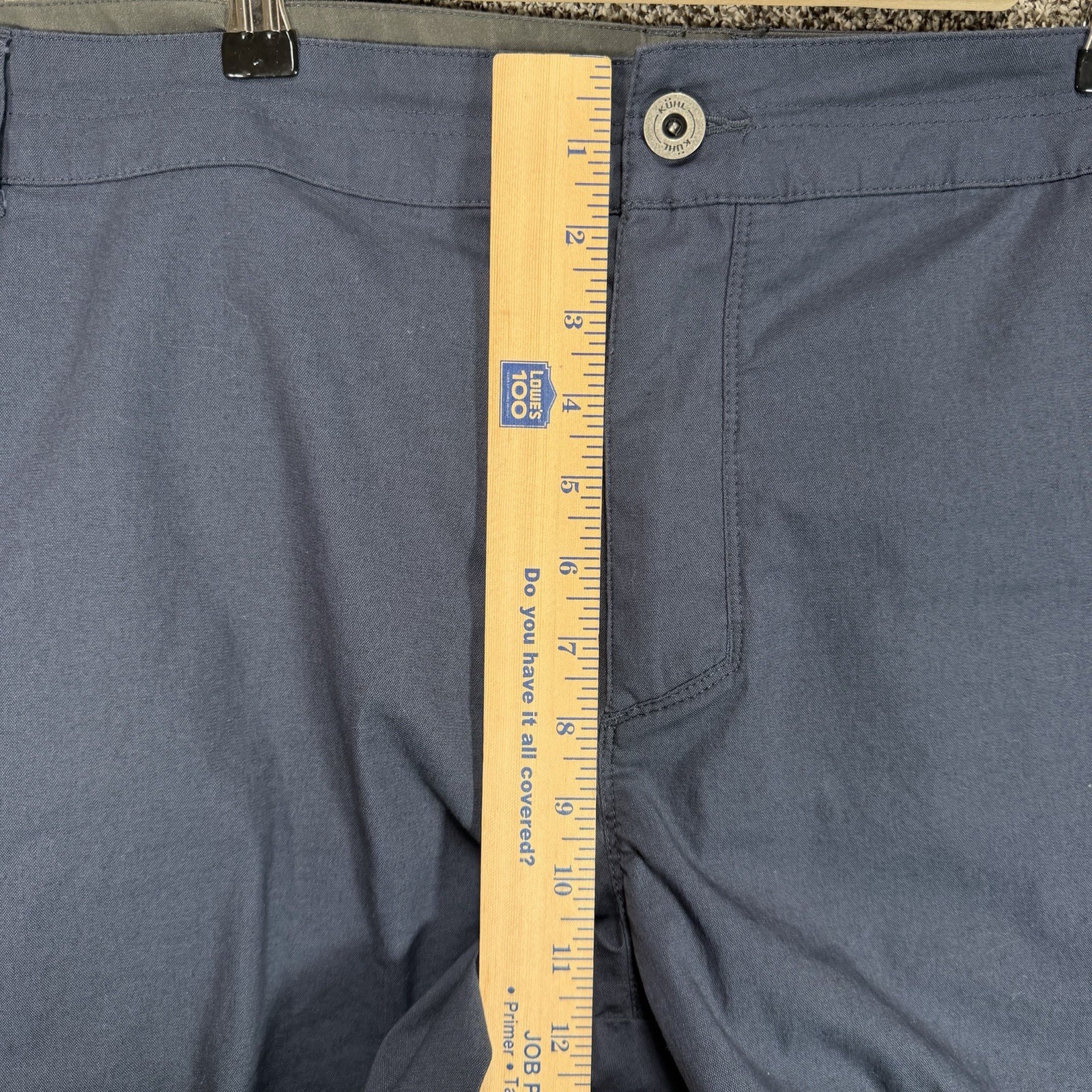 Kuhl Resistor Lite Chino Shorts Mens 42×7 Blue Performance Hiking Outdoor Cargo