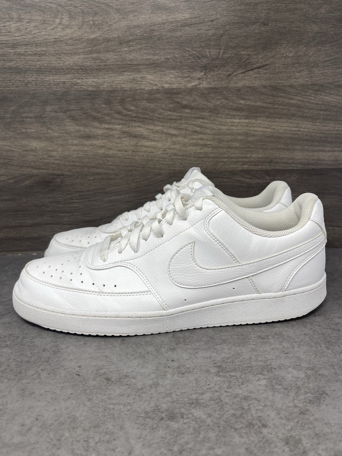 Nike Court Vision Low Next Nature Sneakers Mens Size 14 White DH2987-100
