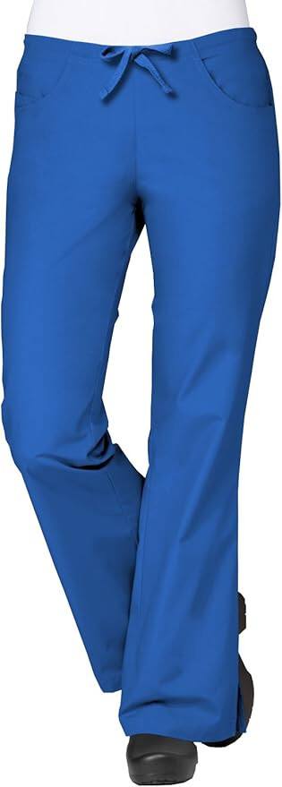 Maevn Core Women 9026 Flare Leg Scrub Pants Elastic Drawstring Back Size XXS-XXL