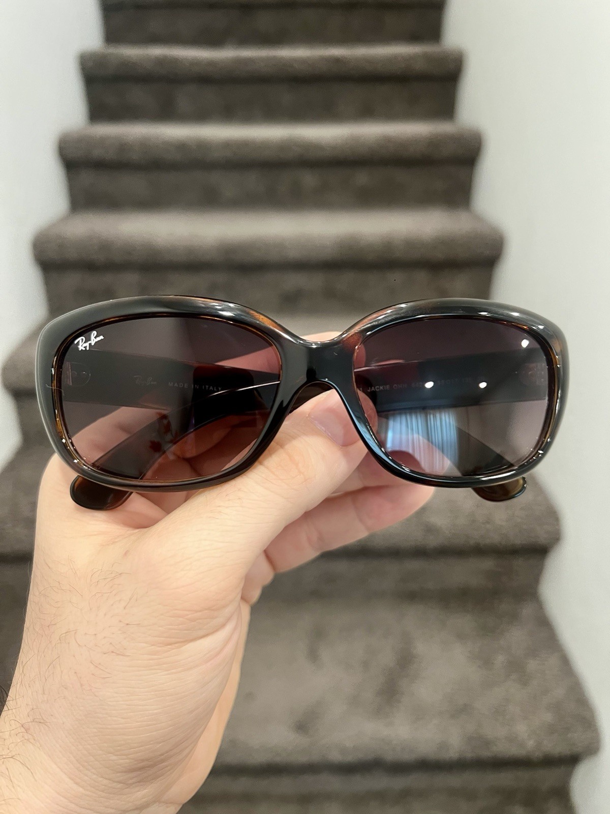 NEW Ray-Ban Jackie Ohh Light Havana/Brown Gradient 58 mm Sunglasses RB4101