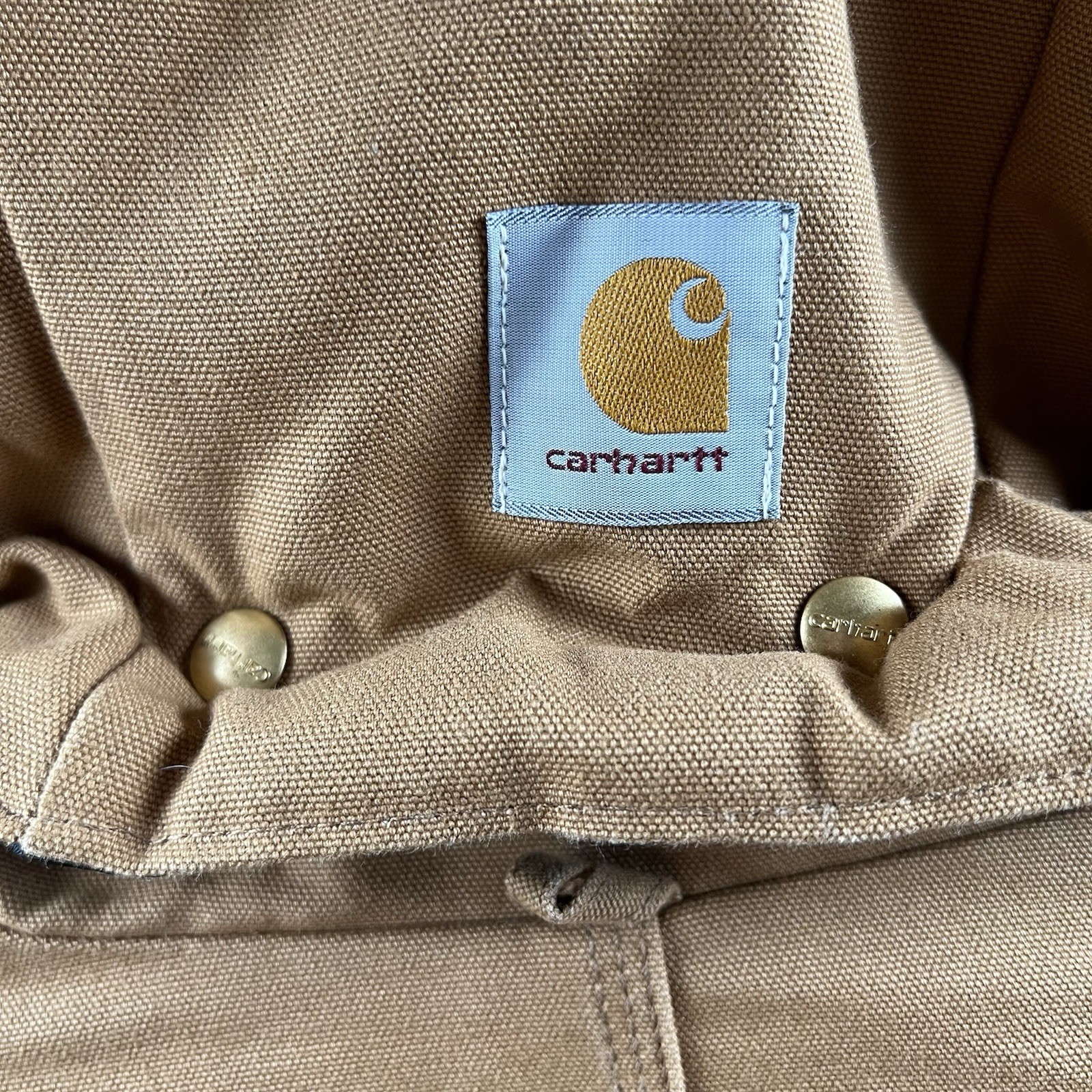 Vintage Carhartt Arctic Jacket Mens 46 Tall Brown C0196 W/ A01 BRN Fur Trim Hood