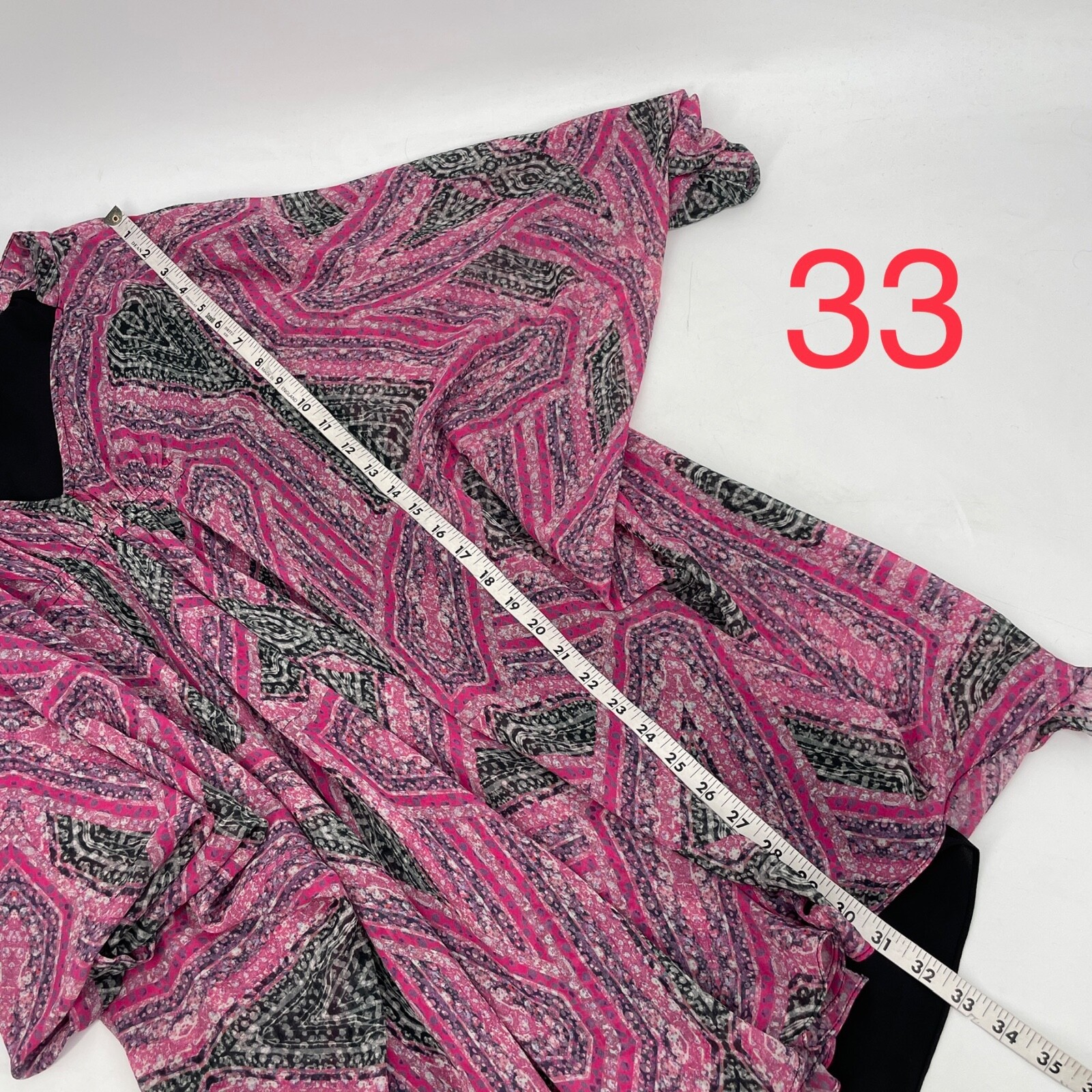 DVF Diane Von Furstenburg size 6 Fleurette Pink Black Sheer Mini Dress 100% silk