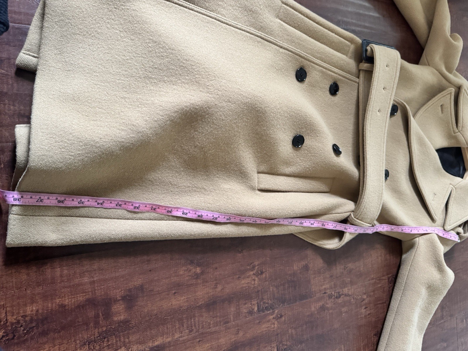 Joseph Double-Breasted Coat Wool Xs