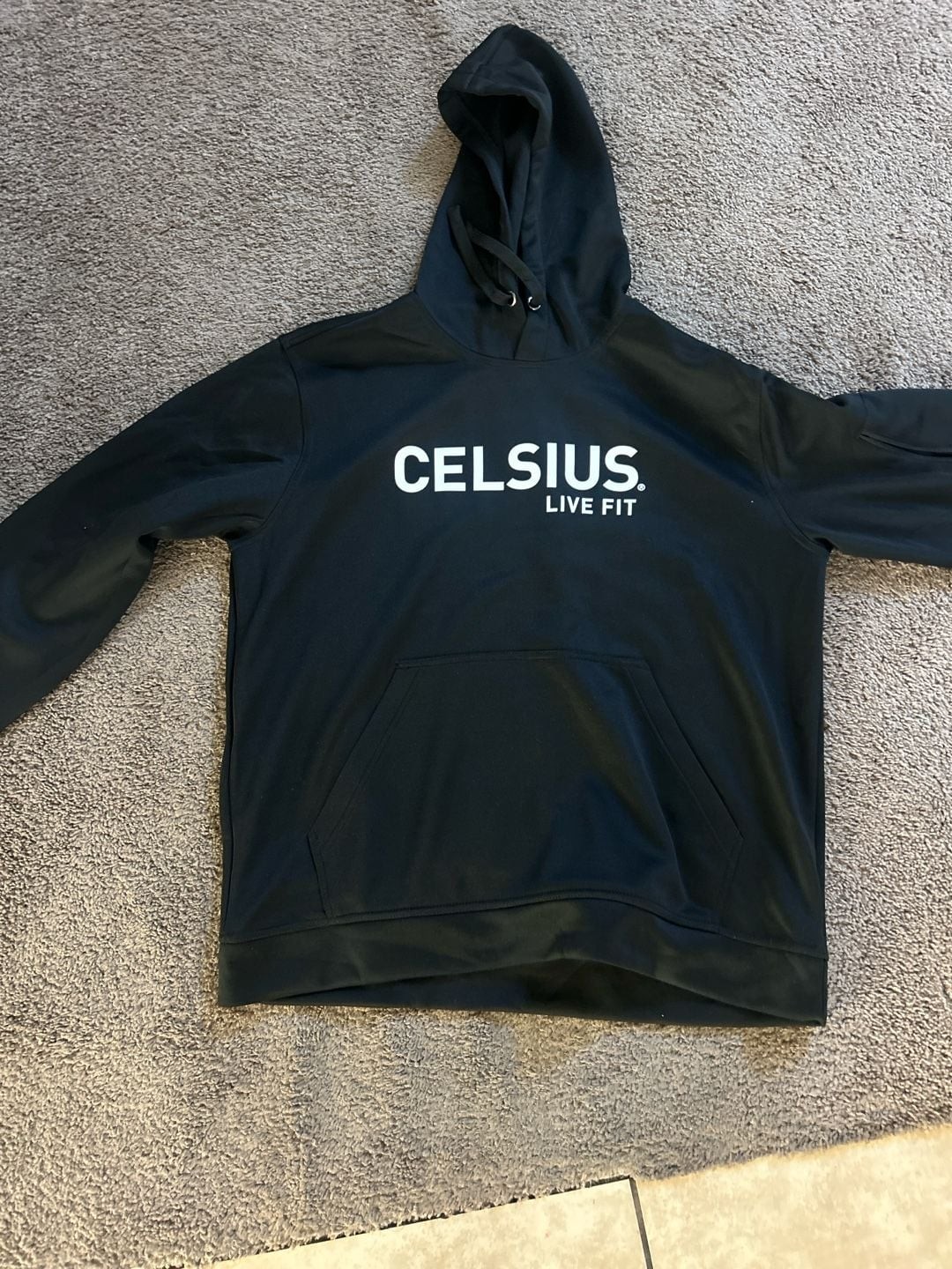 Celsius Live Fit Black Pullover Hoodie