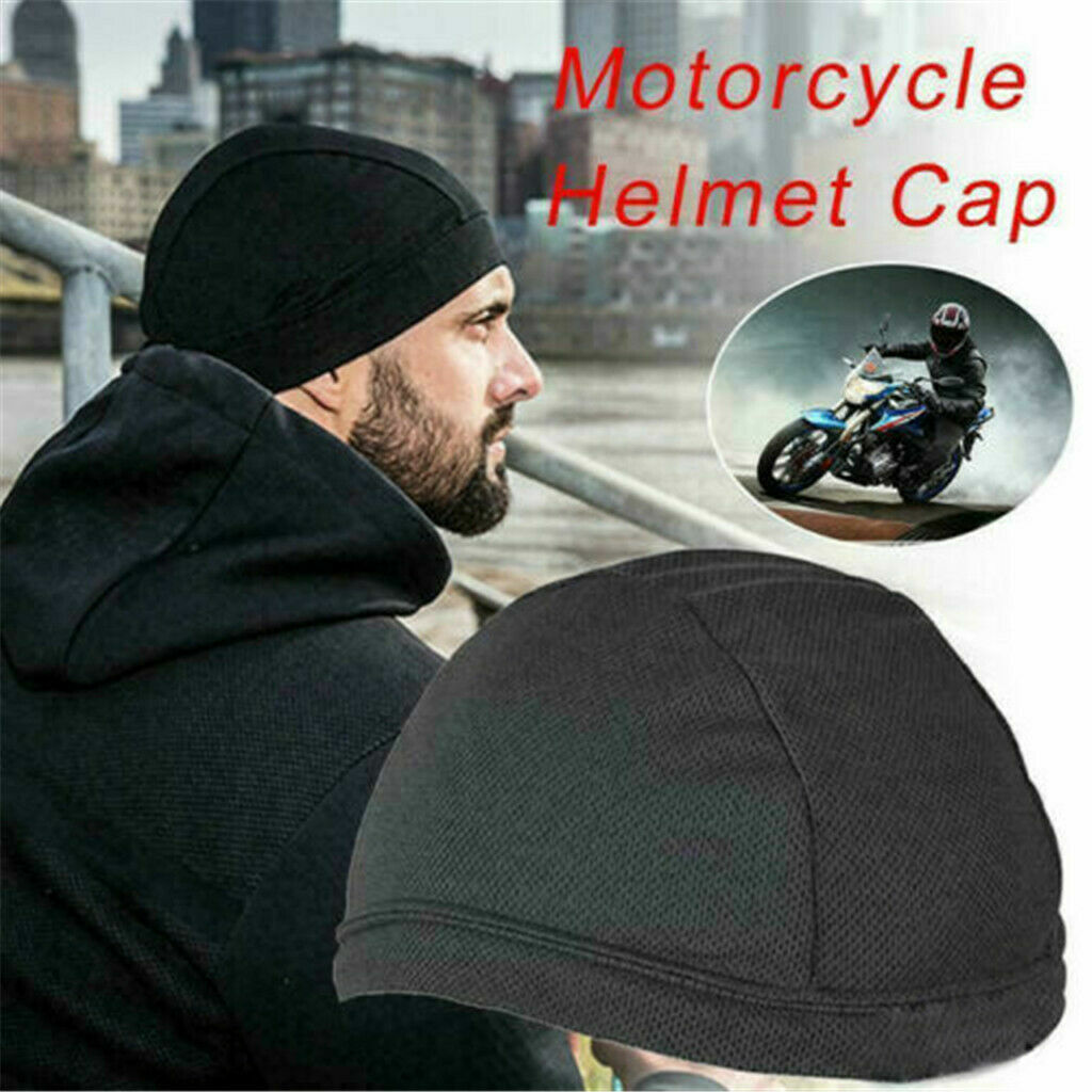 Men Summer Cooling Dome Skull Cap Biker Motorcycle Head Wrap Headband Beanie Hat