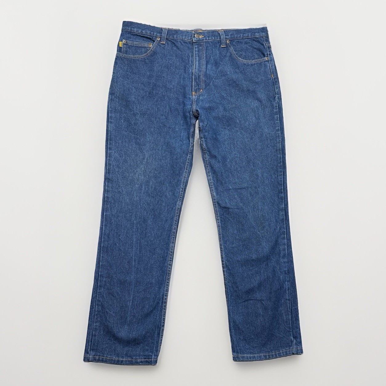 Diamond Gusset Jean Co Mens 40×34 Dark Blue Denim Straight Jeans Made in USA