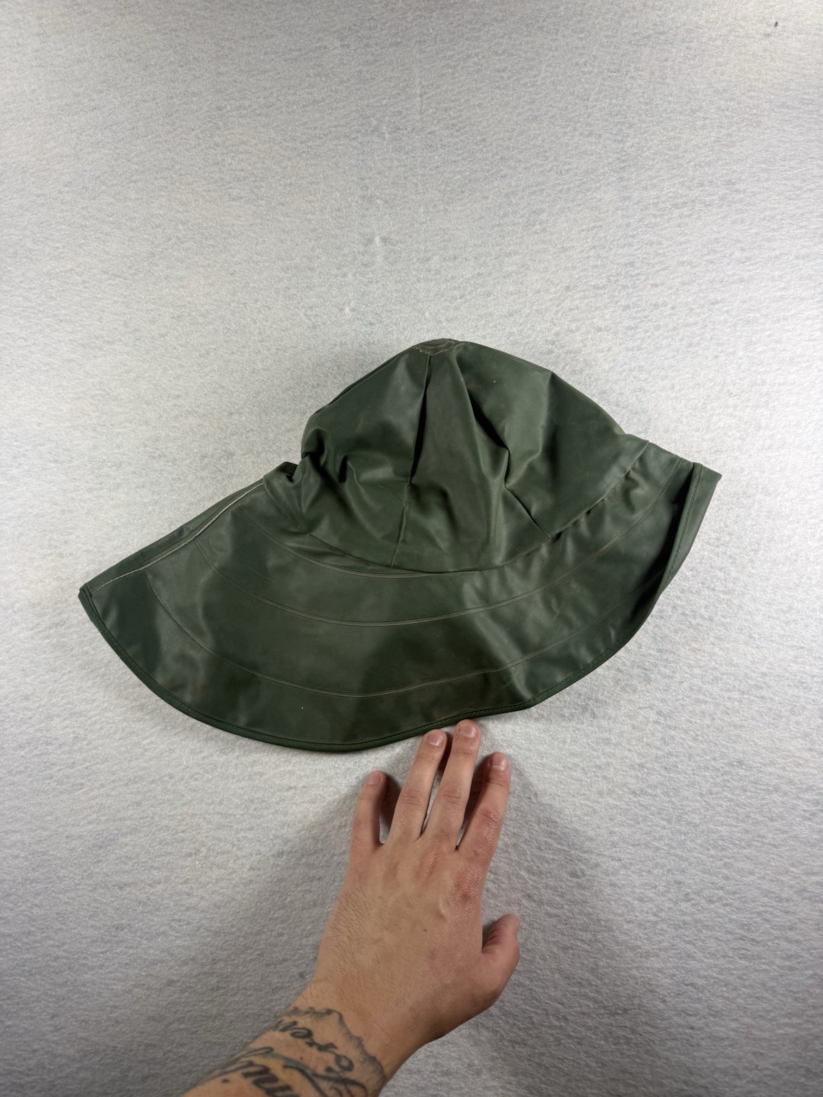 Vintage Chris-Craft PVC/Polyester Rain Hat SC-7350 Size Xl Hat