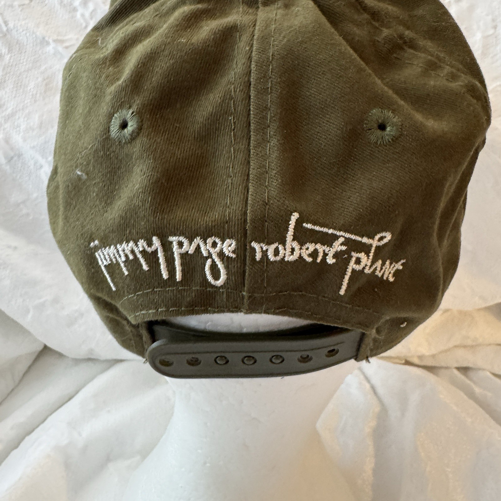Vintage 90s Zoso LED Zeppelin IV army green SnapBack Hat Robert Plant Jimmy Page