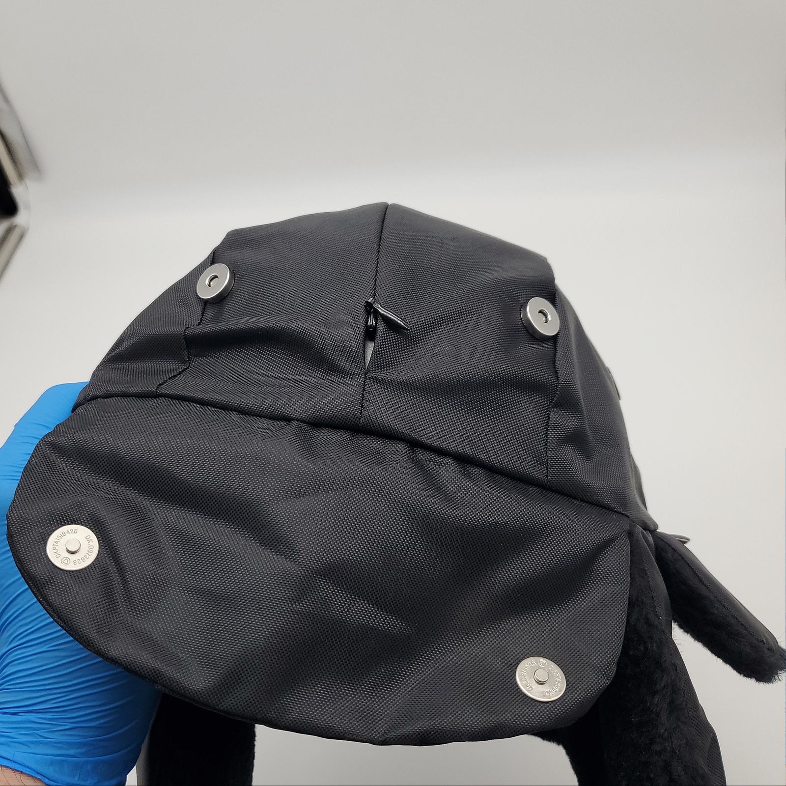 Ergodyne Classic Trapper Hat Black L / XL 6802Z w/ Bump Cap Insert Airline Logo