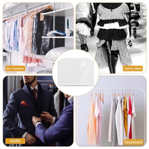 10 Pack Long Dress Covers 71 Inch Garment Bags for Hanging 10pcs 60x180cm