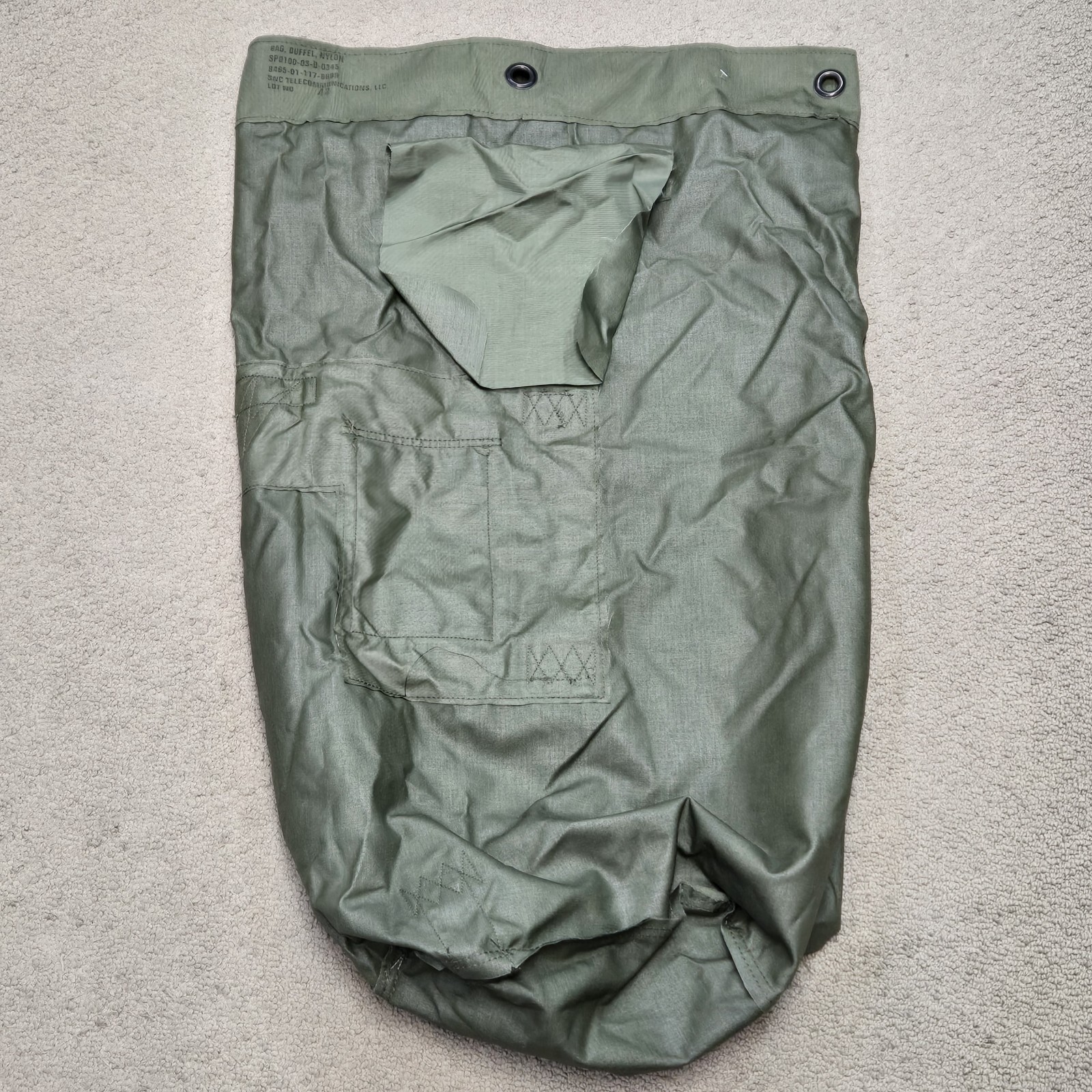 US Army Military Deployment DUFFLE Duffel Flight Carry-on Sea Bag Back Pack USGI