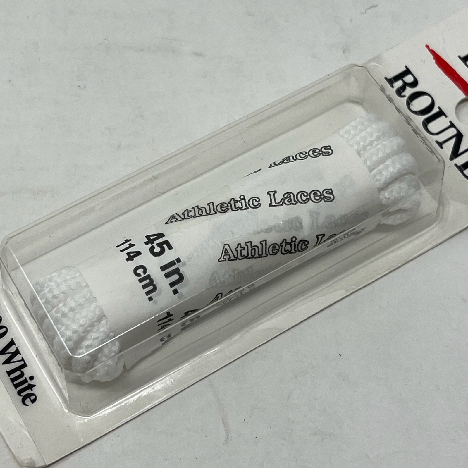 Vtg Athletic Laces 45 Inches White Made In The USA Deadstock New In Package