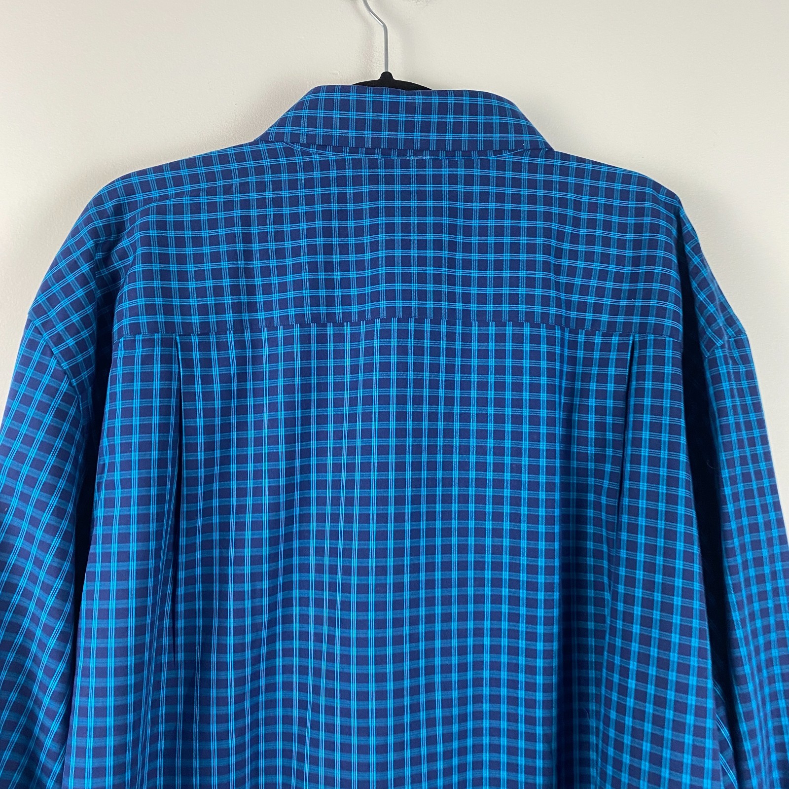 Rochester Egyptian Cotton Non-Iron Plaid Button Shirt Mens 19 36/37 Tall