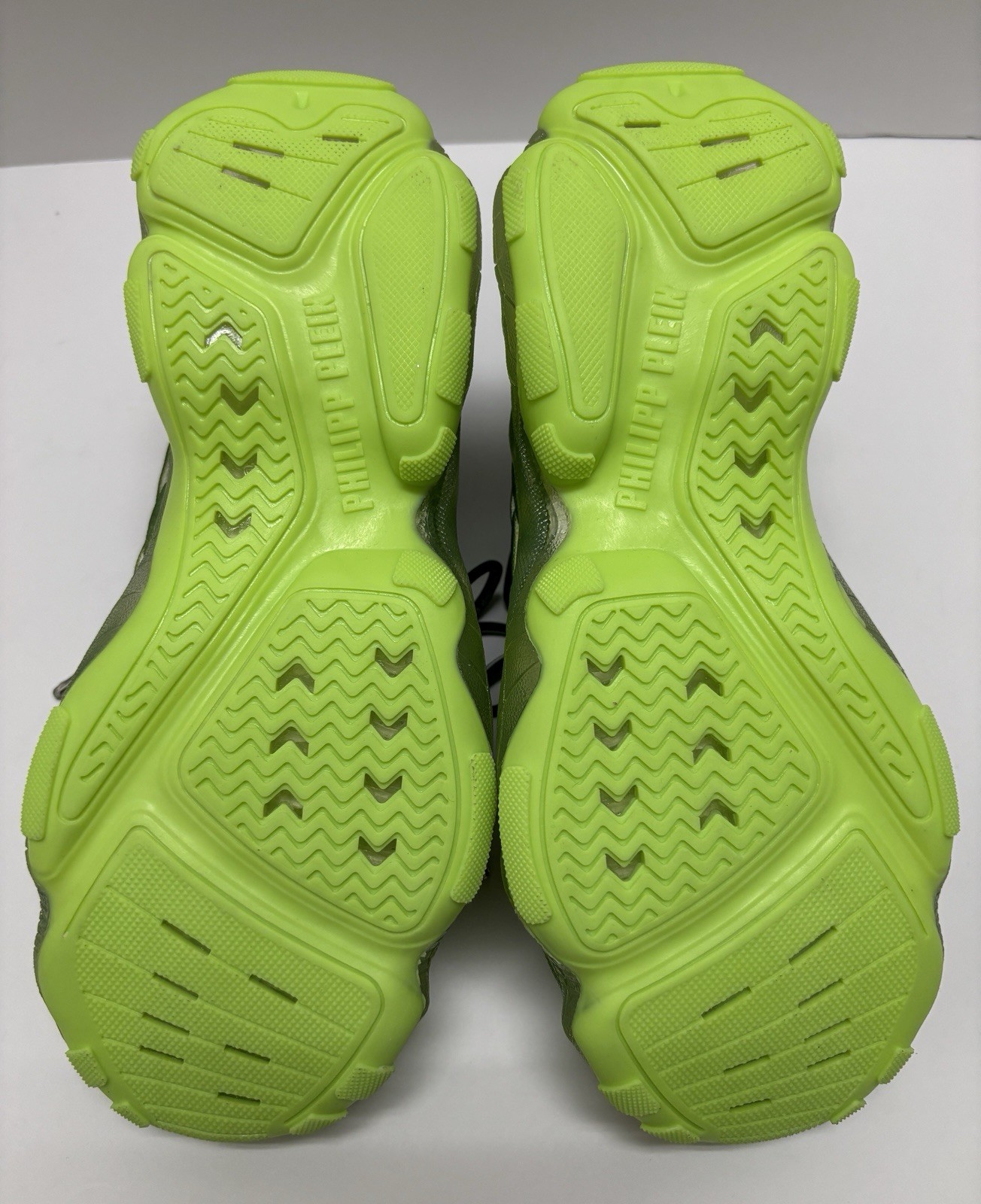 Philipp Plein Runner Hyper Shock Sneakers US 8 EU 41 Green Black New w/ Box